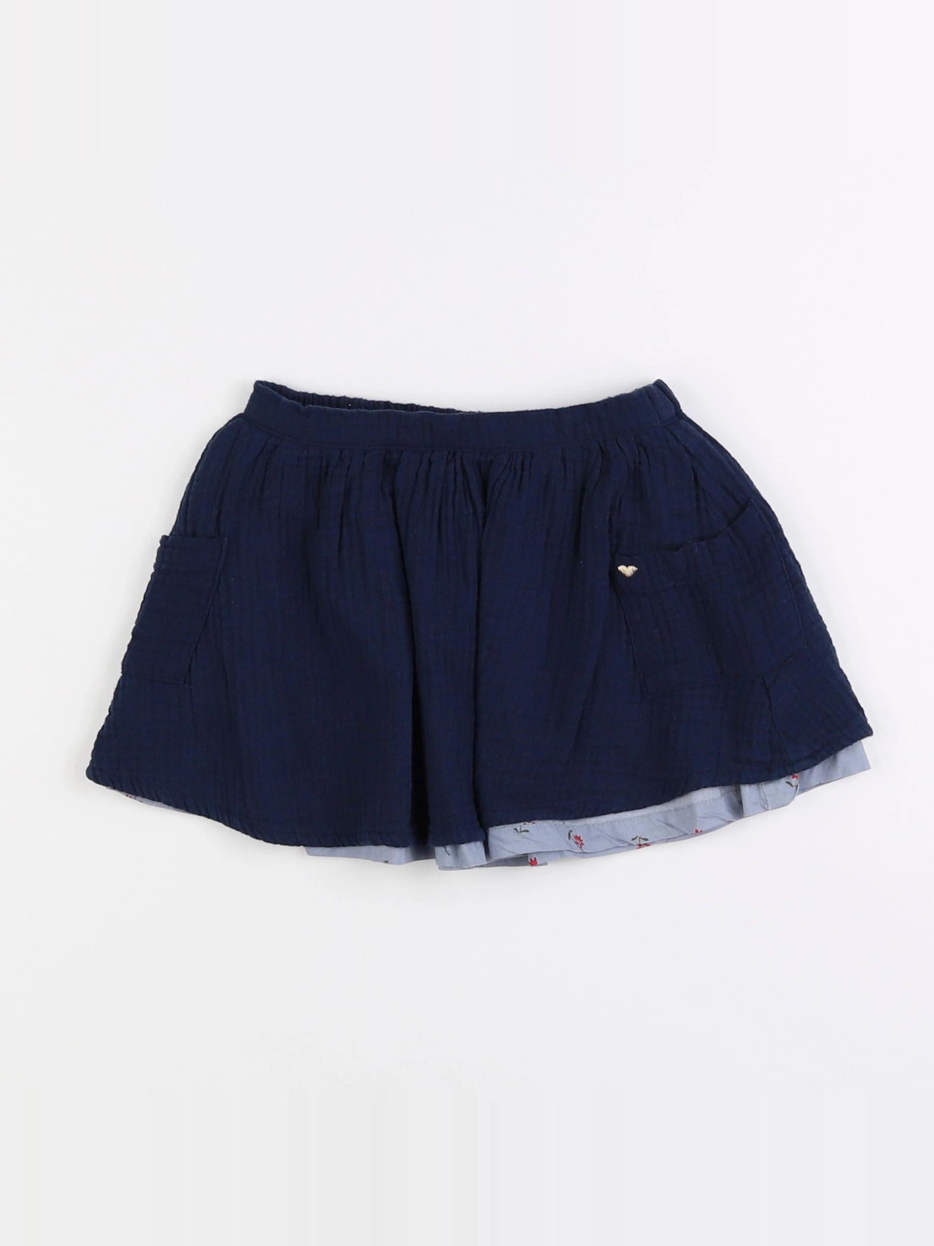 Vertbaudet - jupe bleu - 4 ans