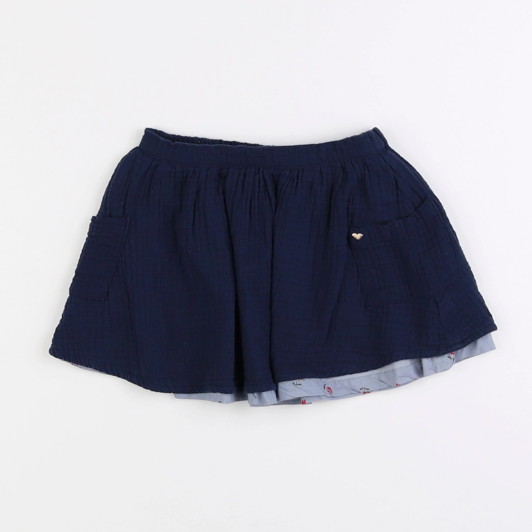 Vertbaudet - jupe bleu - 4 ans