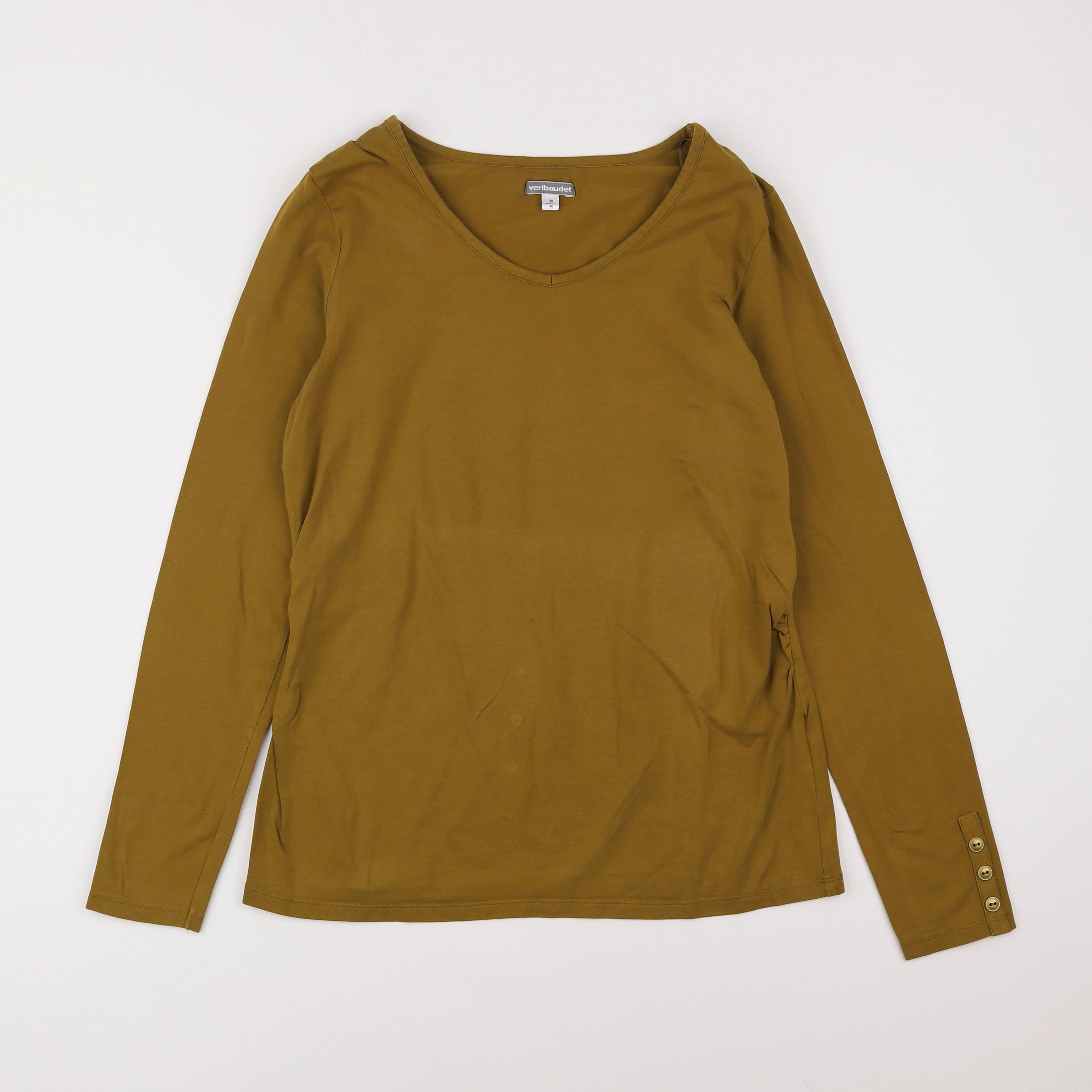 Vertbaudet - tee-shirt grossesse marron - 38 à 40