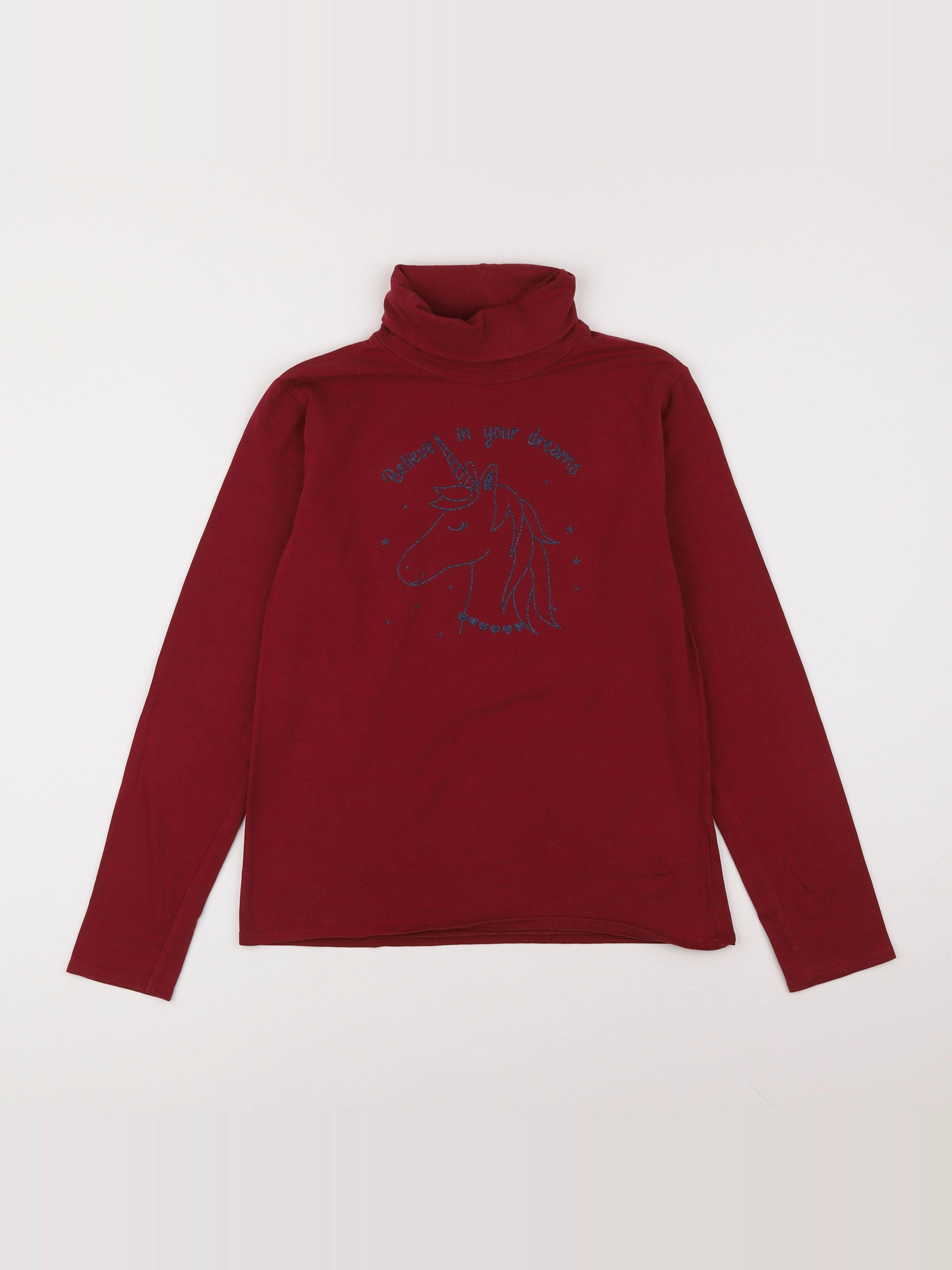 Vertbaudet - sous-pull rouge - 12 ans