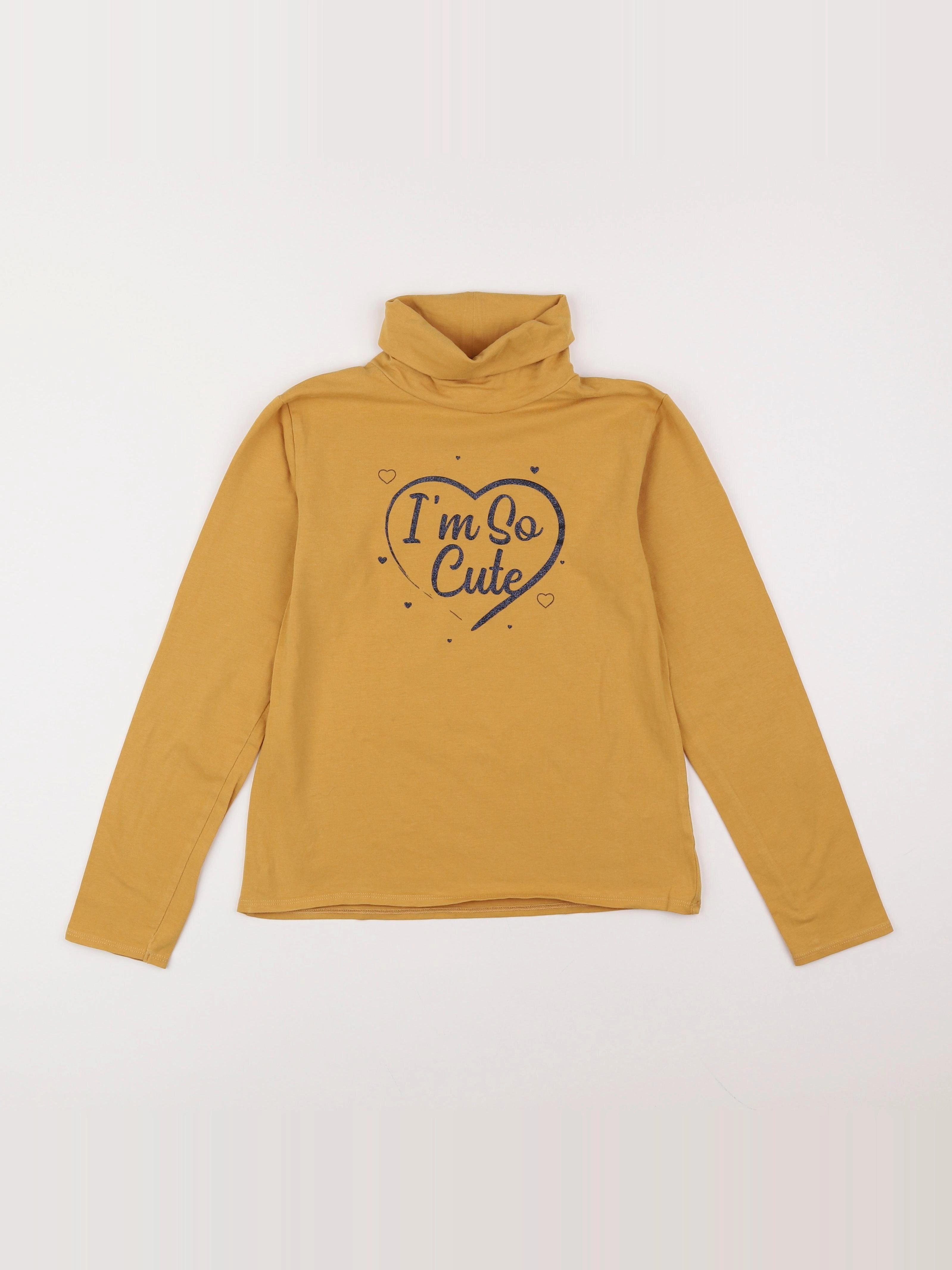Vertbaudet - sous-pull jaune - 10 ans