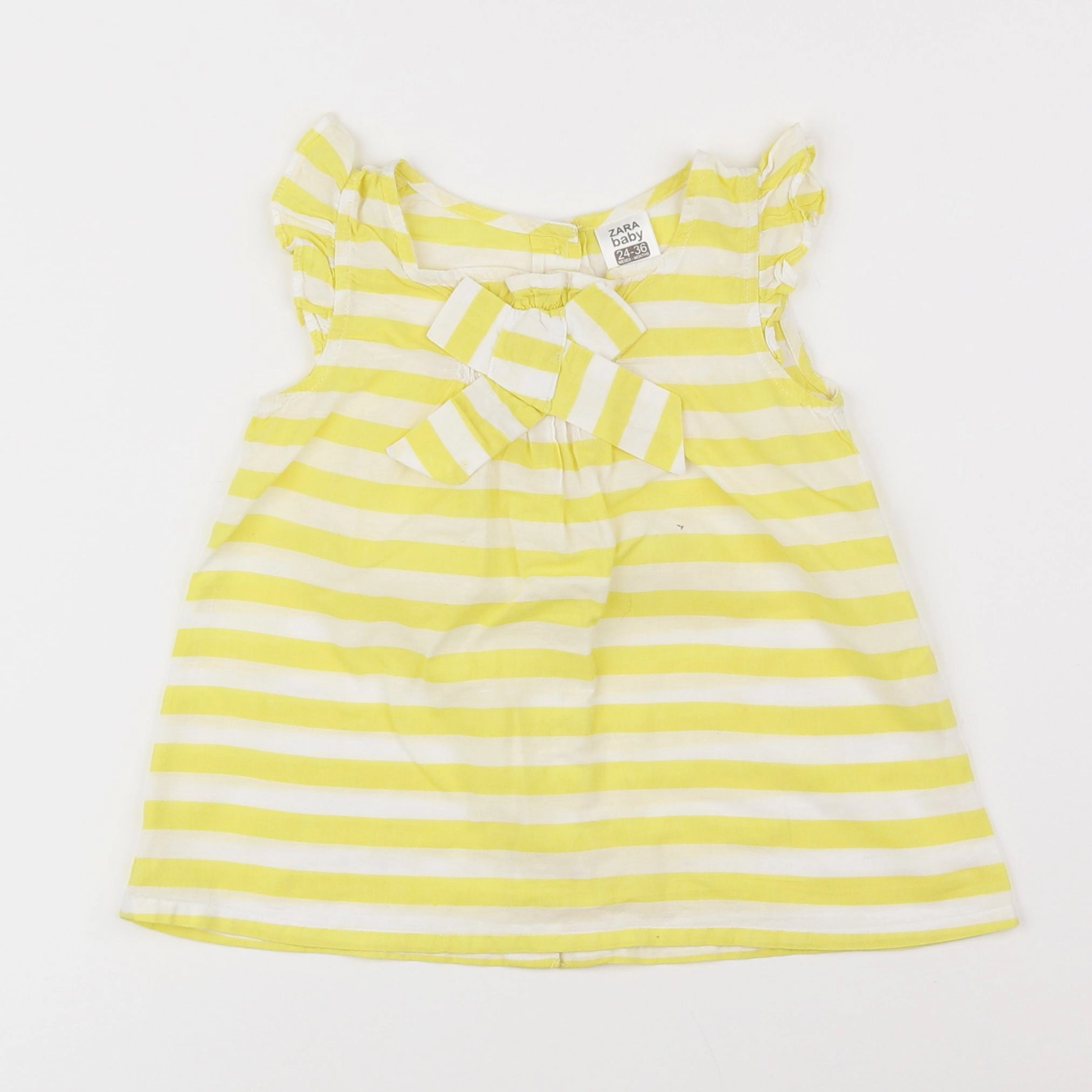 Zara - blouse jaune - 2/3 ans