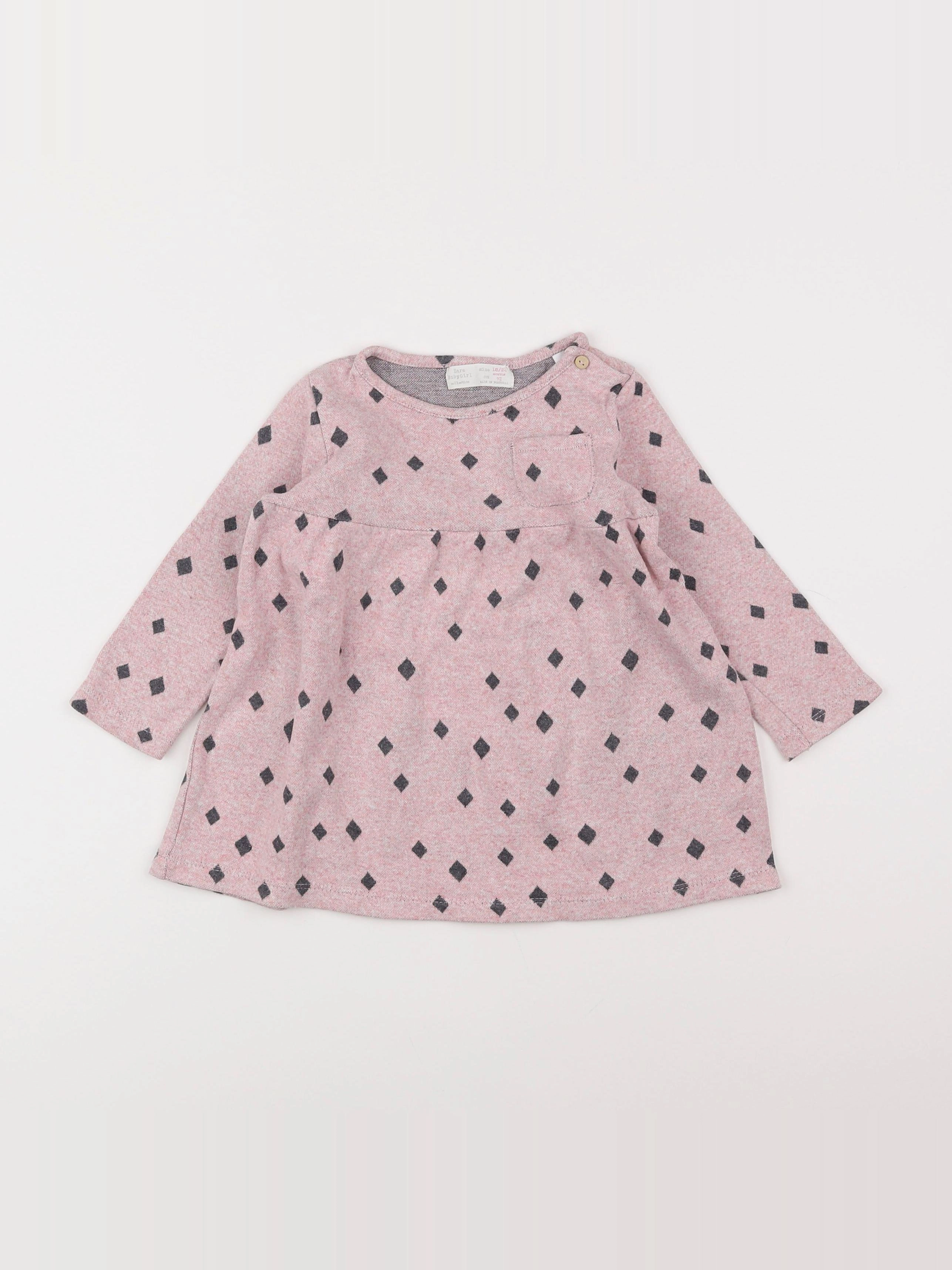 Zara - robe rose - 18 mois à 2 ans