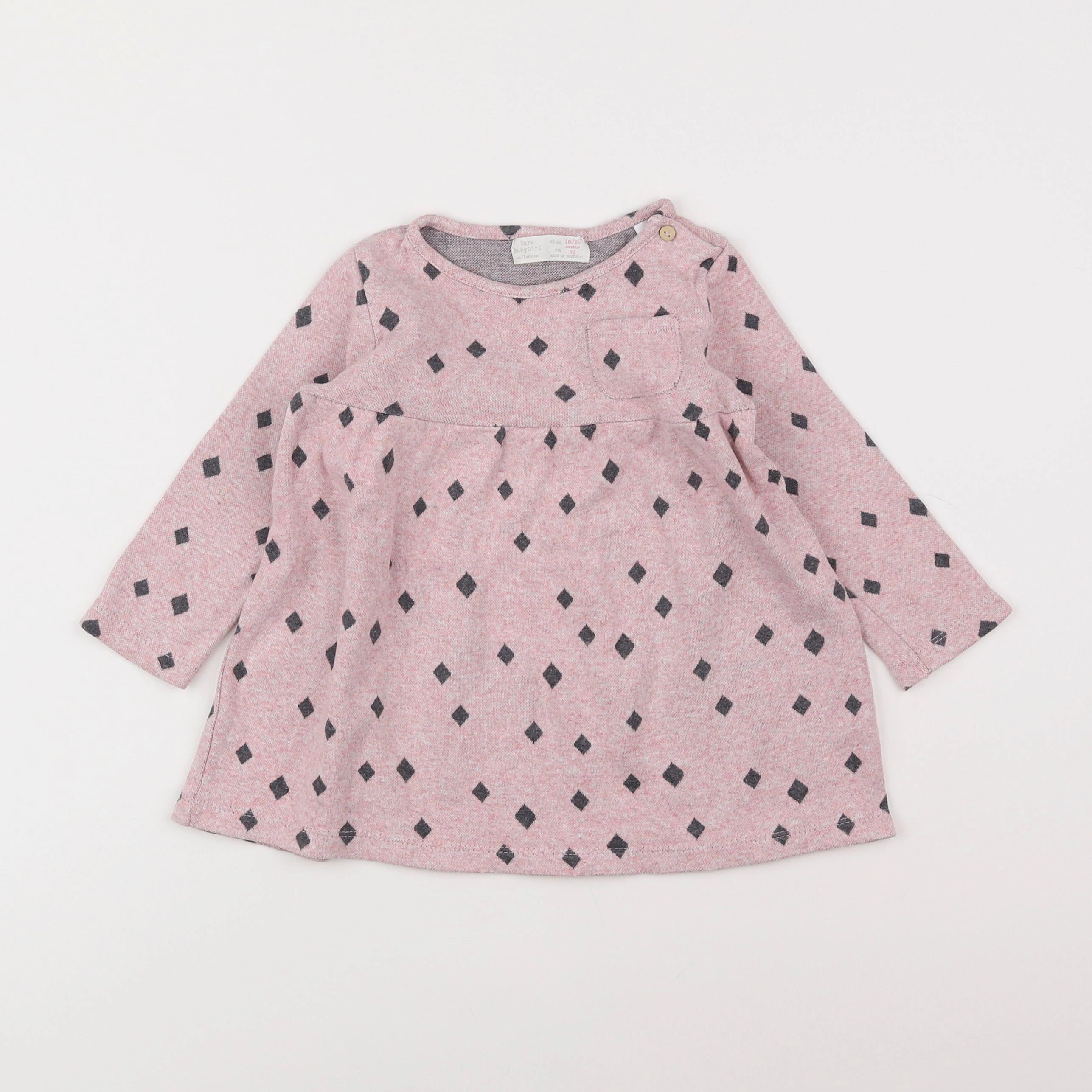 Zara - robe rose - 18 mois à 2 ans