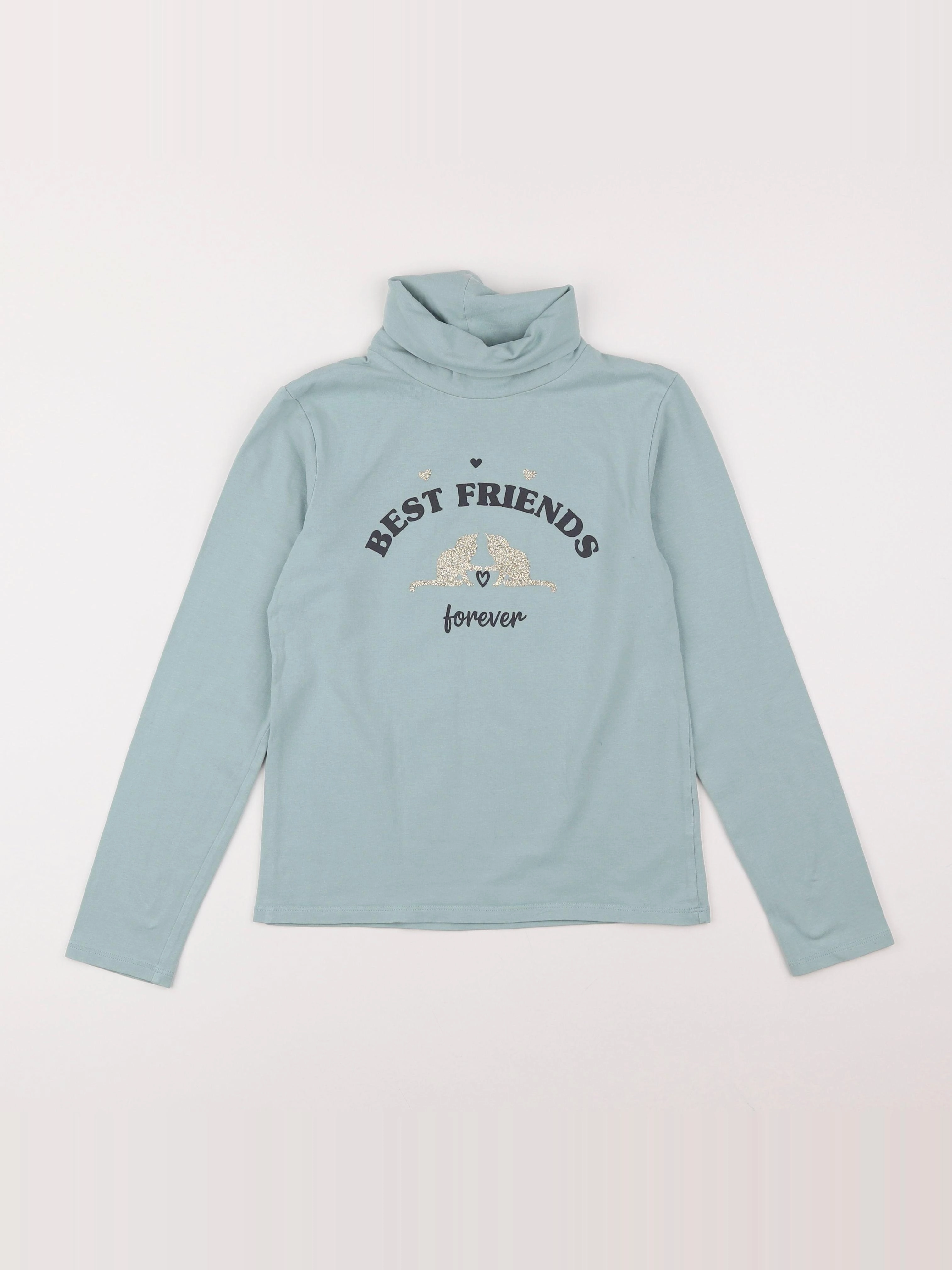 Vertbaudet - sous-pull bleu - 10 ans