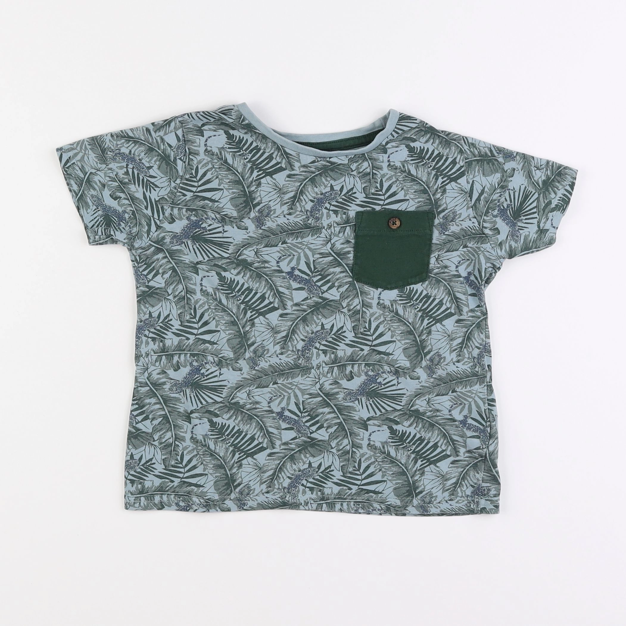 Vertbaudet - tee-shirt vert - 5 ans