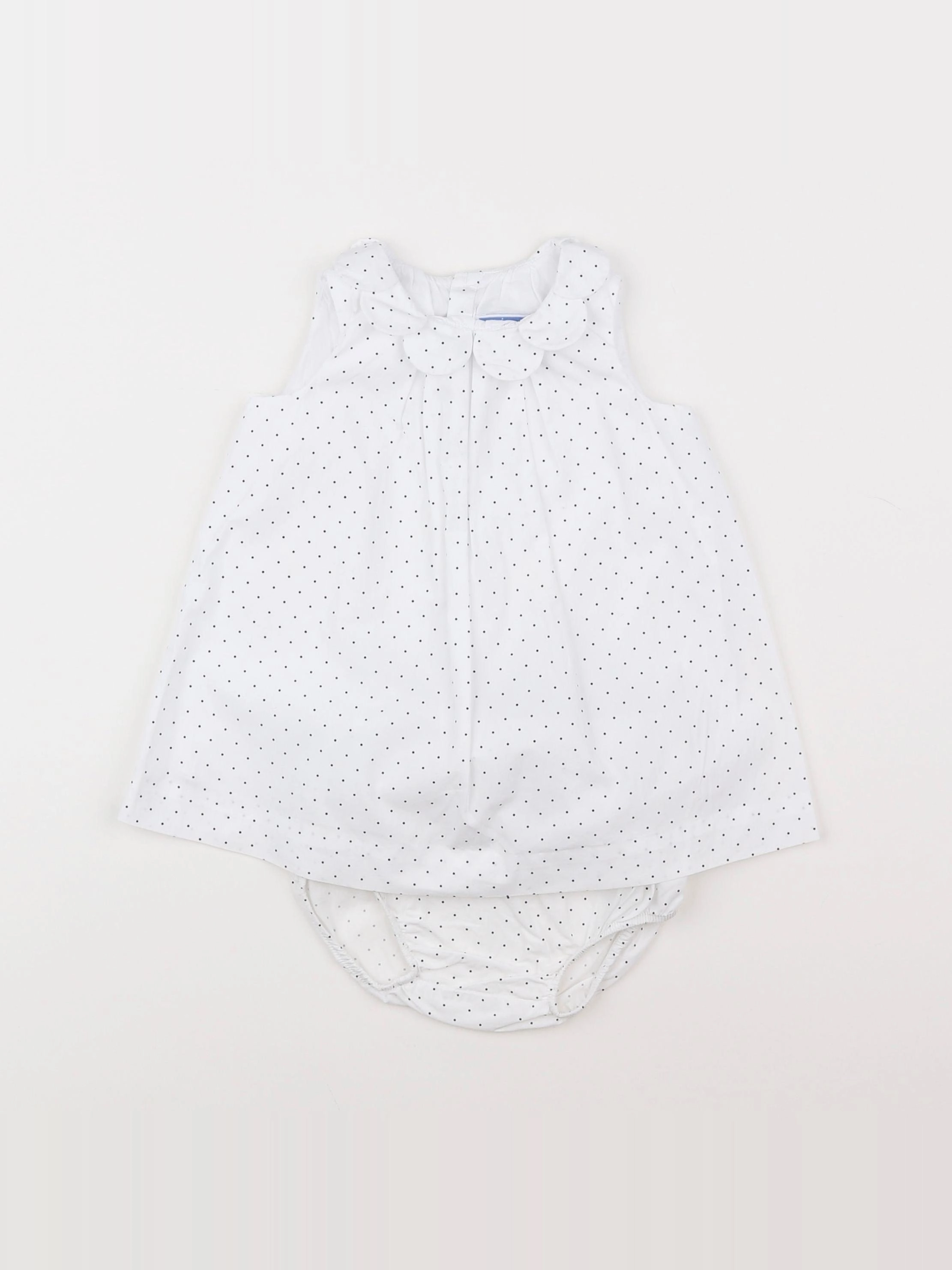 Jacadi - robe blanc - 6 mois