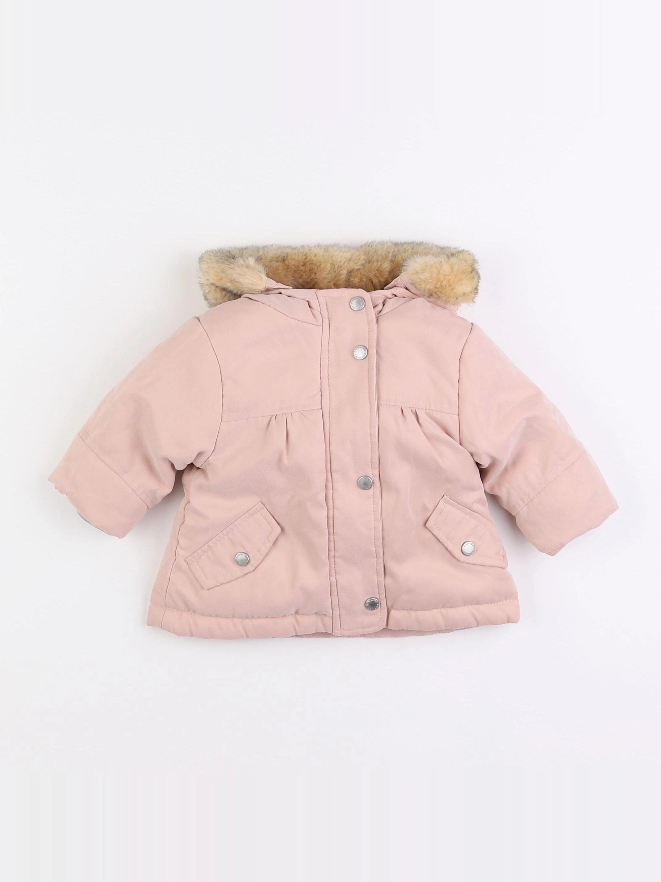 Vertbaudet - manteau rose - 3 mois