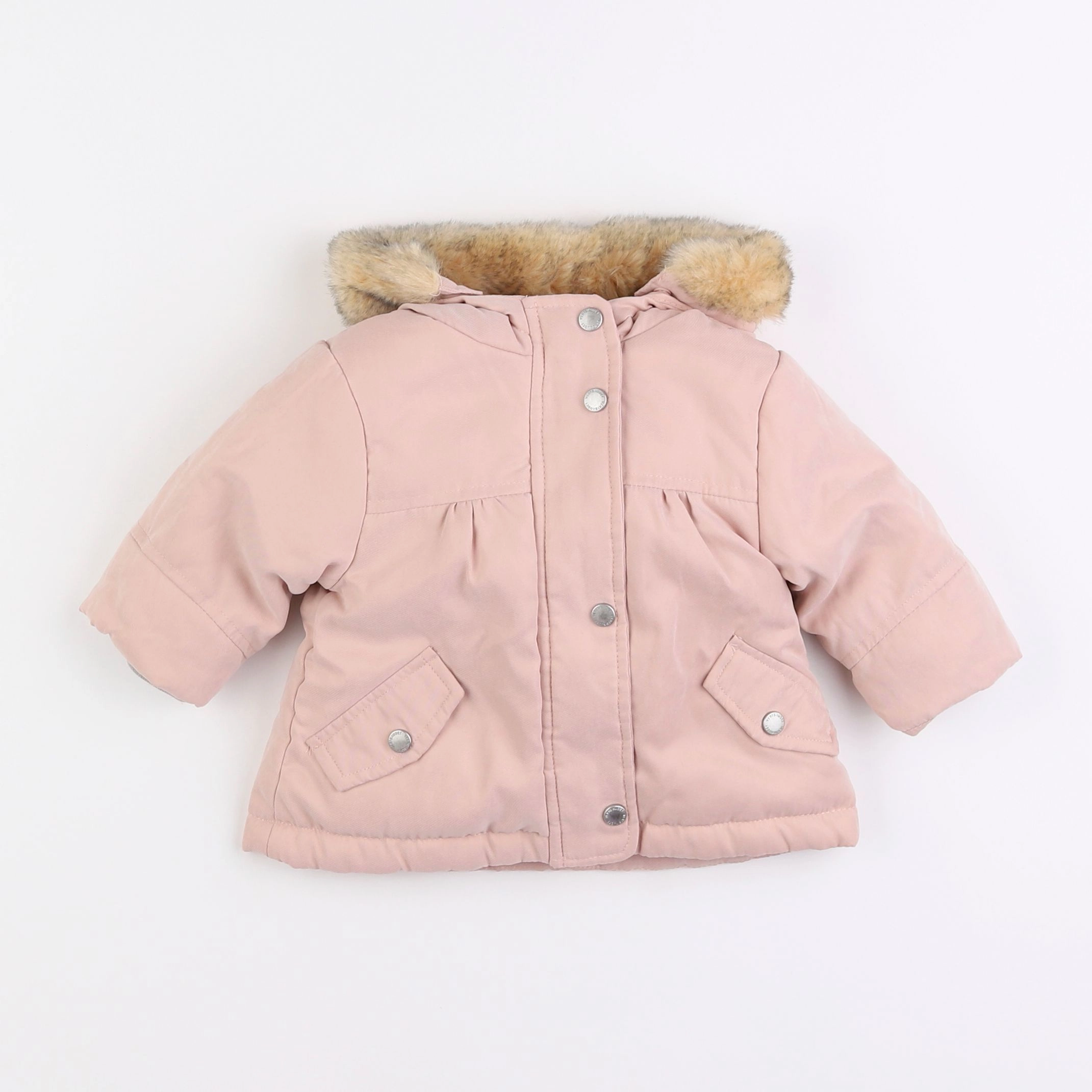 Vertbaudet - manteau rose - 3 mois