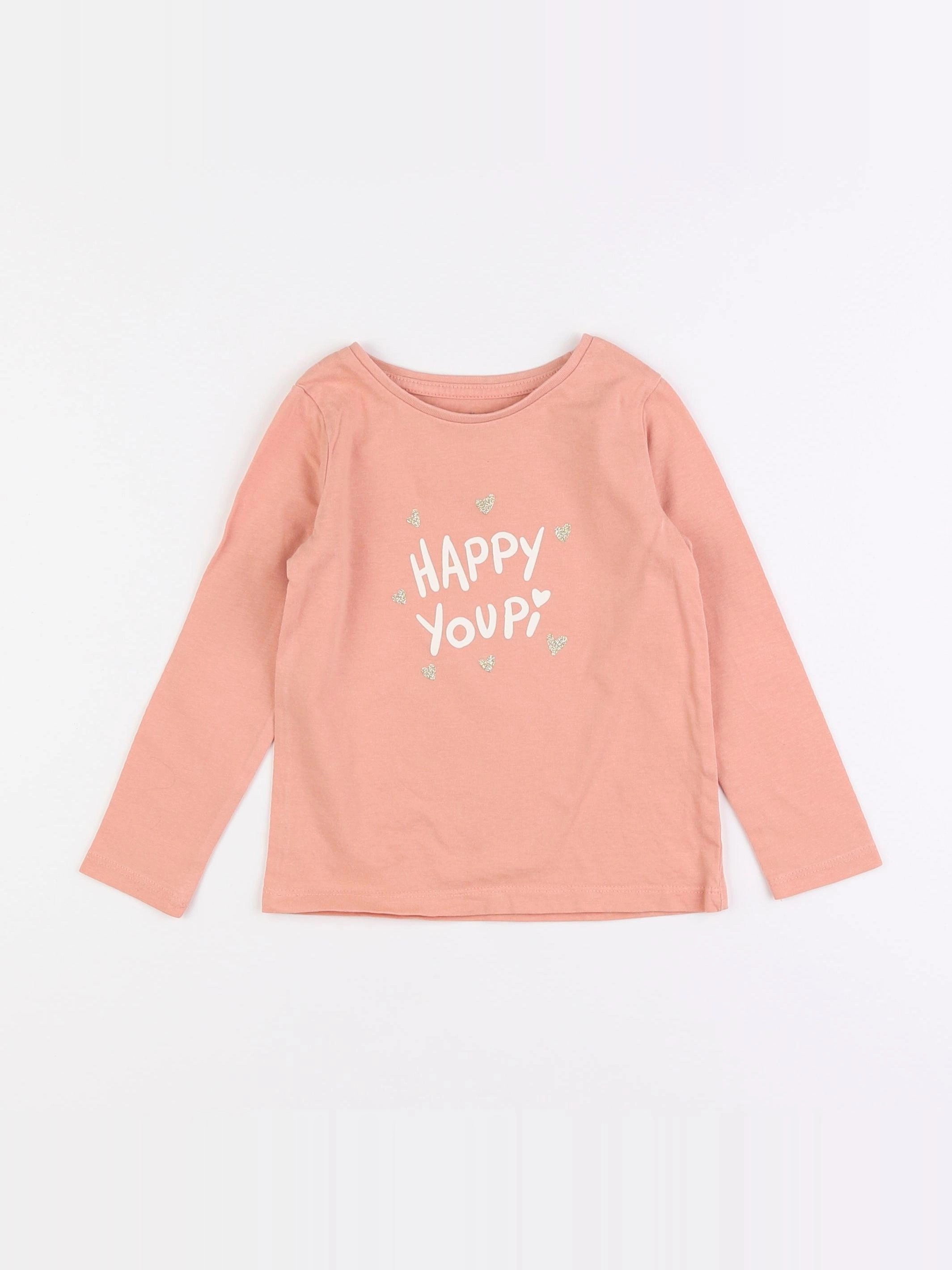 Vertbaudet - tee-shirt rose - 3 ans