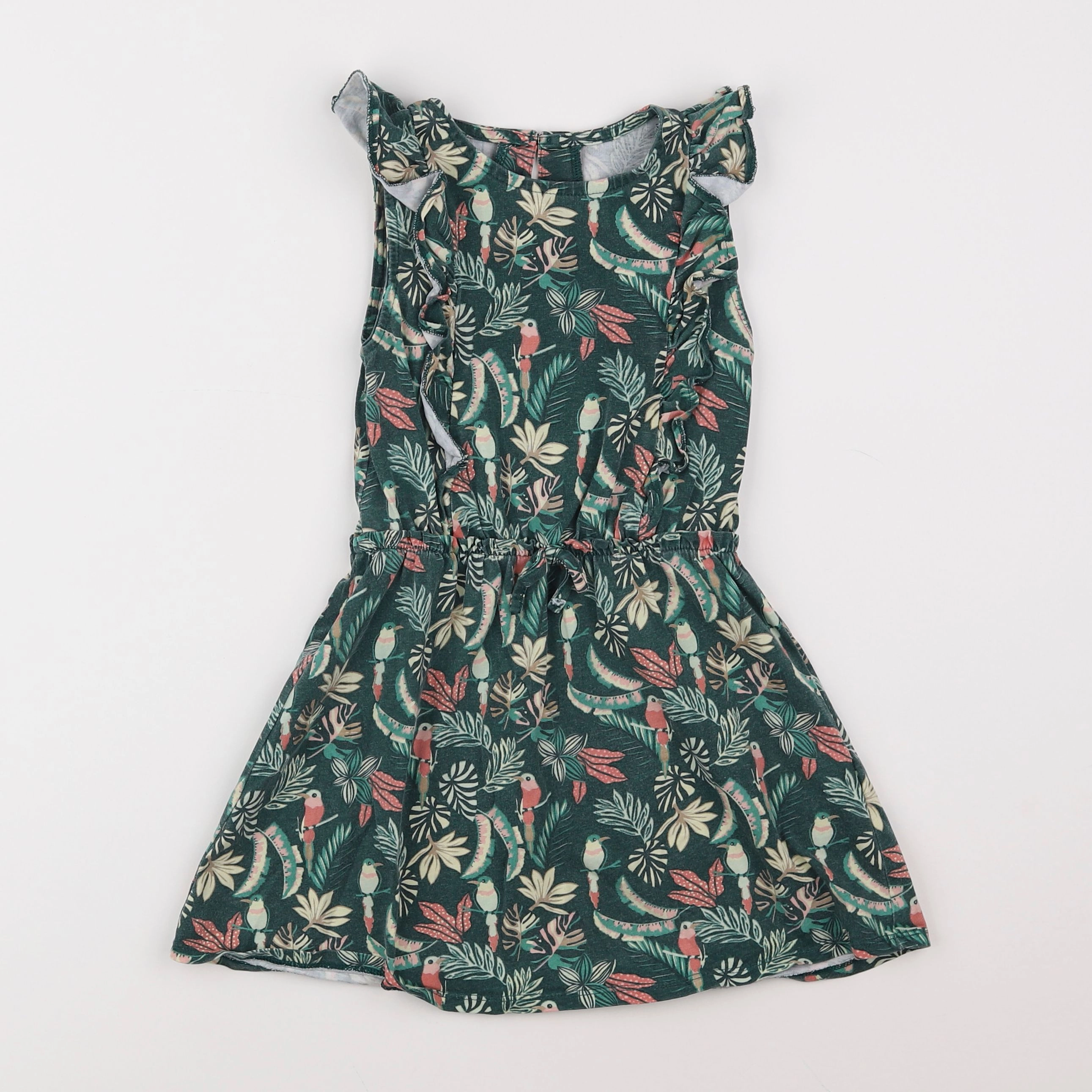 Vertbaudet - robe vert - 3 ans