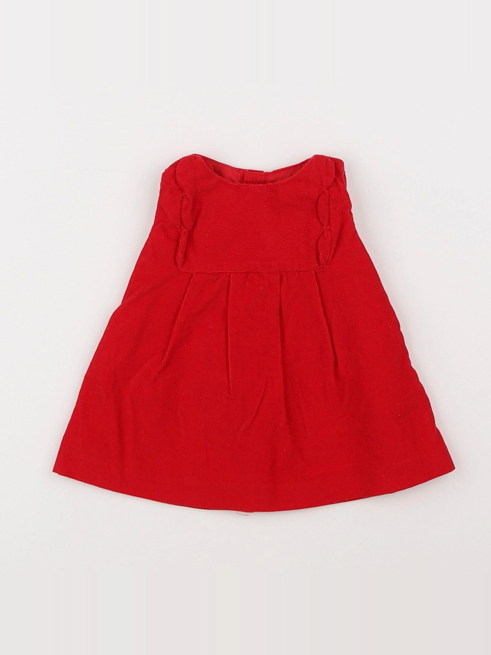 Jacadi - robe rouge - 1 mois