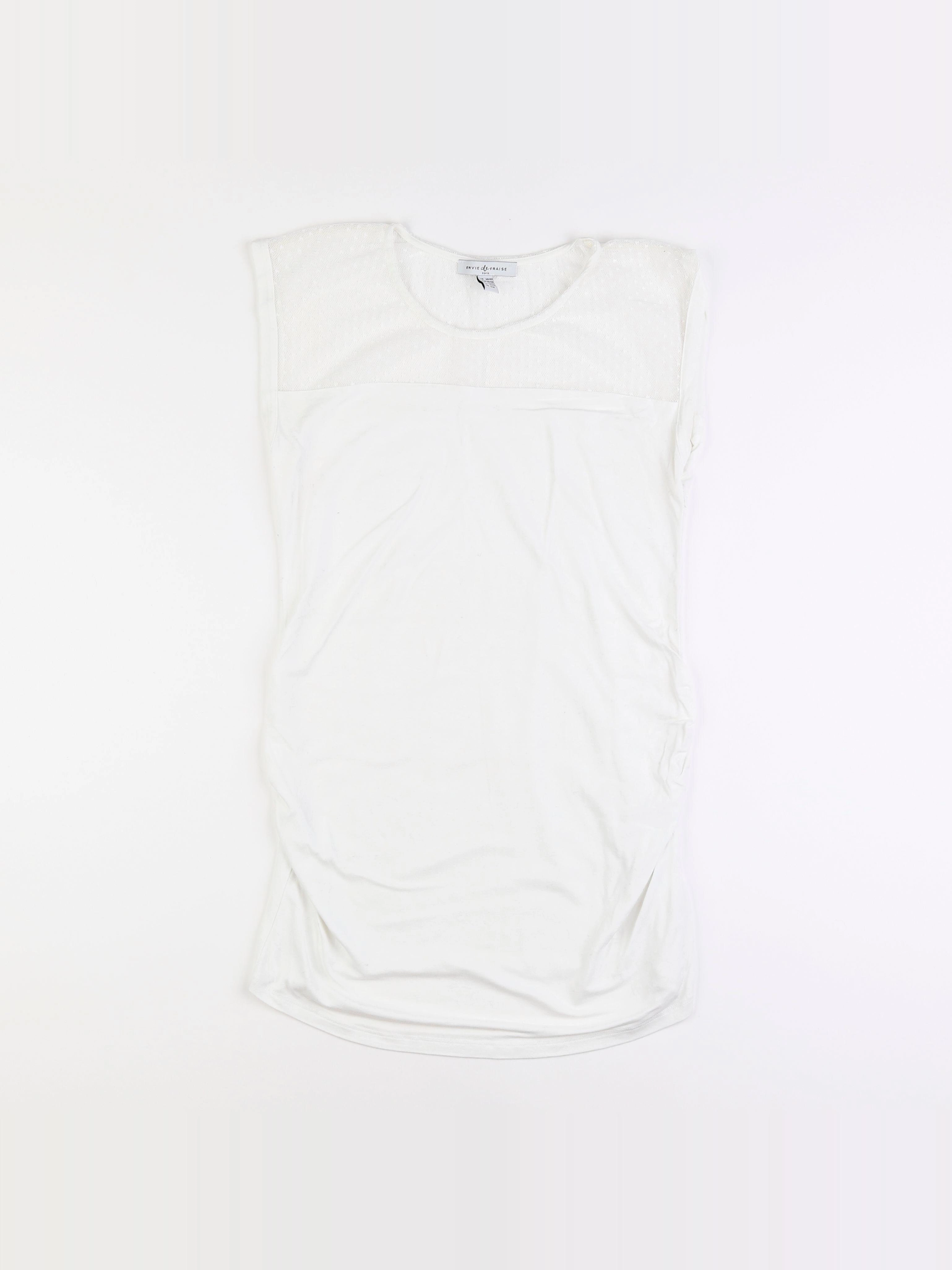 Envie de fraise - tee-shirt grossesse blanc - 38 à 40
