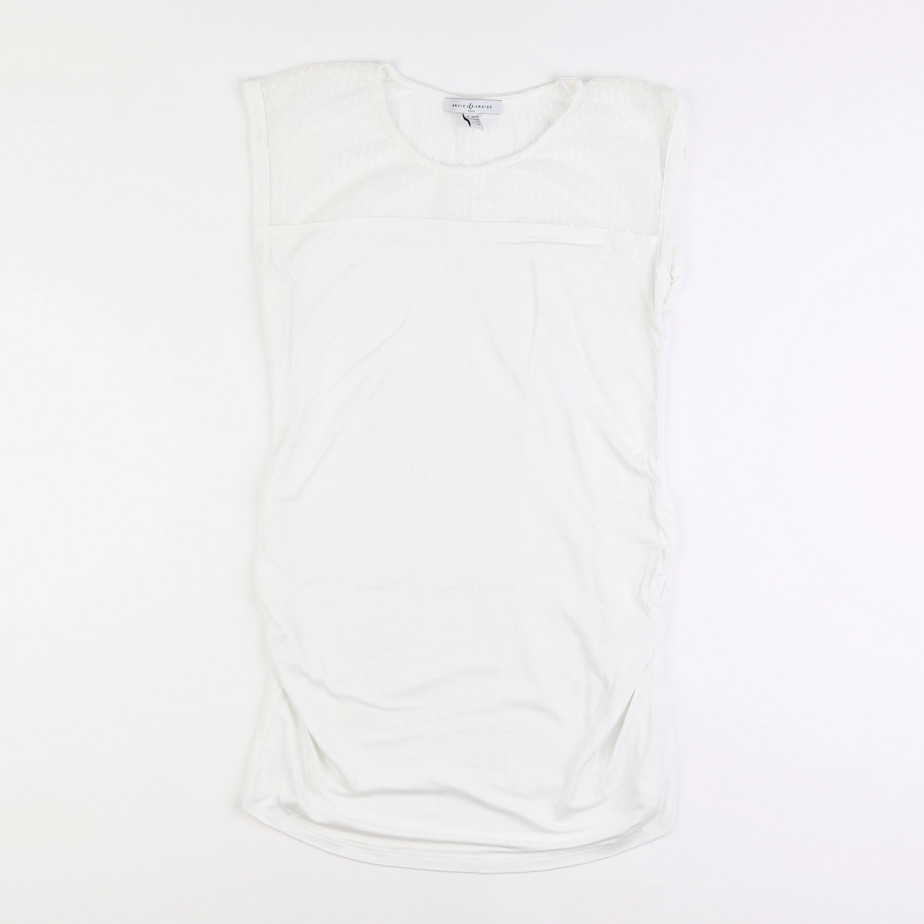 Envie de fraise - tee-shirt grossesse blanc - 38 à 40