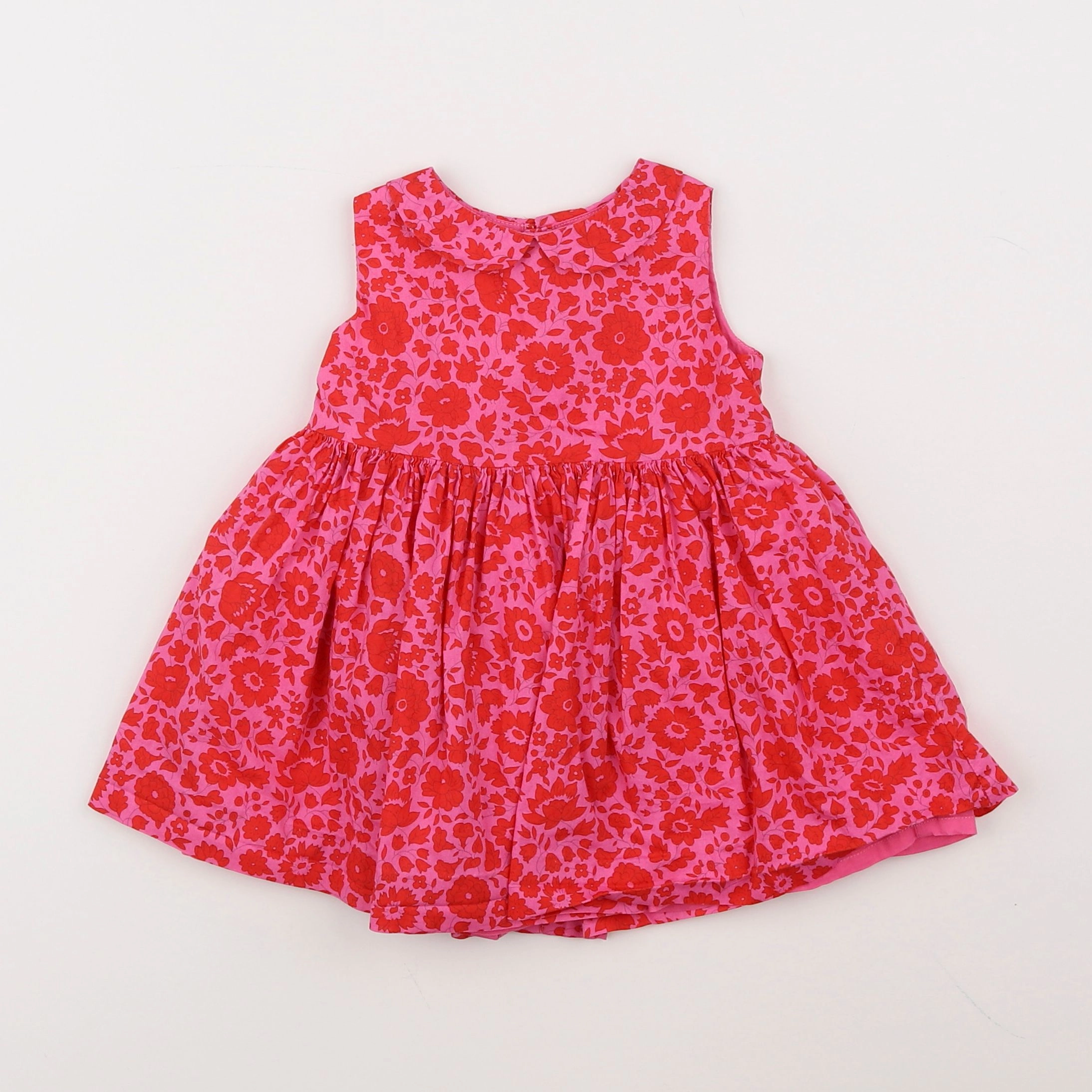 Jacadi - robe liberty rouge - 12 mois