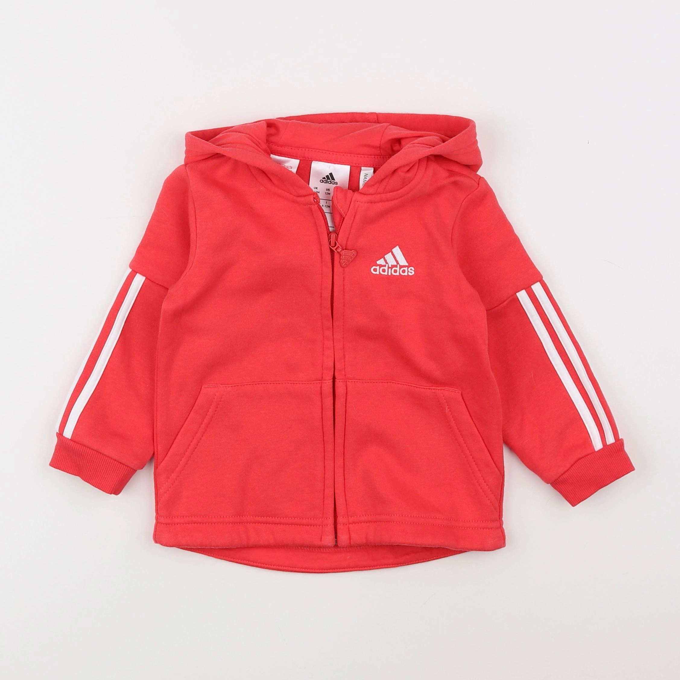 Adidas - sweat rose - 9/12 mois