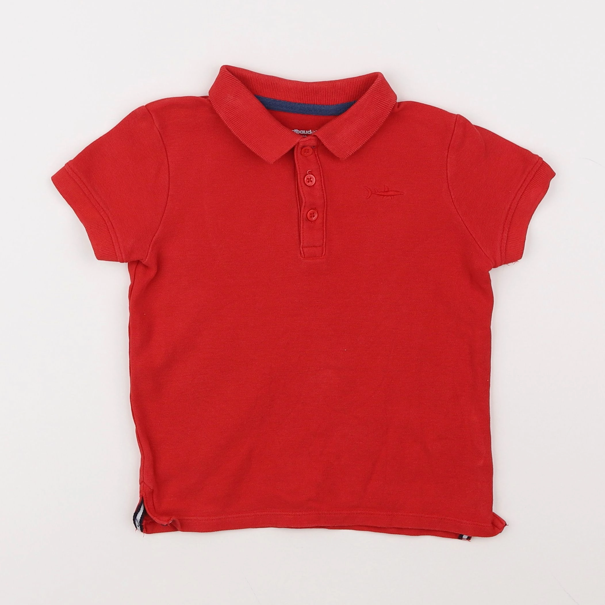 Vertbaudet - polo rouge - 5 ans