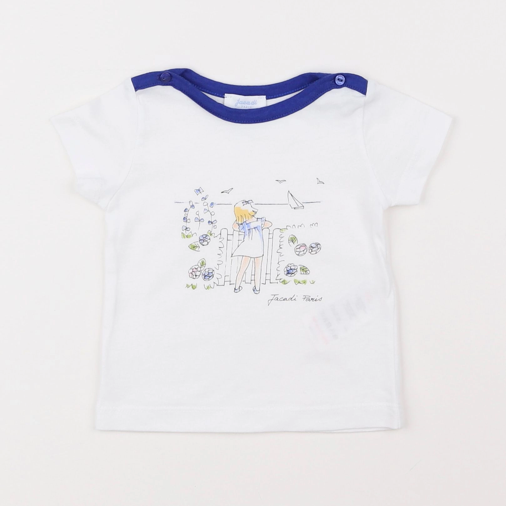 Jacadi - tee-shirt blanc - 6 mois