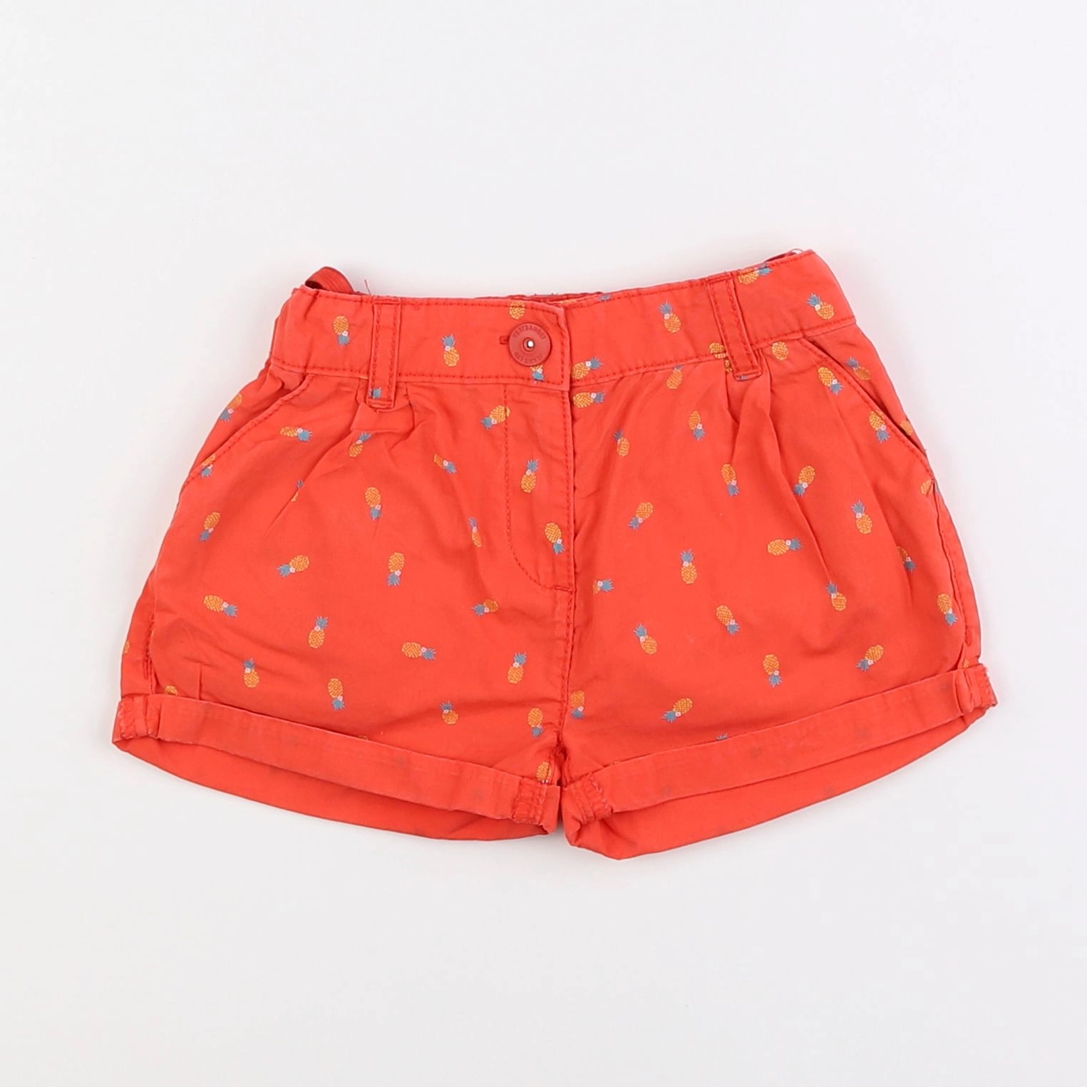 Vertbaudet - short rouge - 4 ans