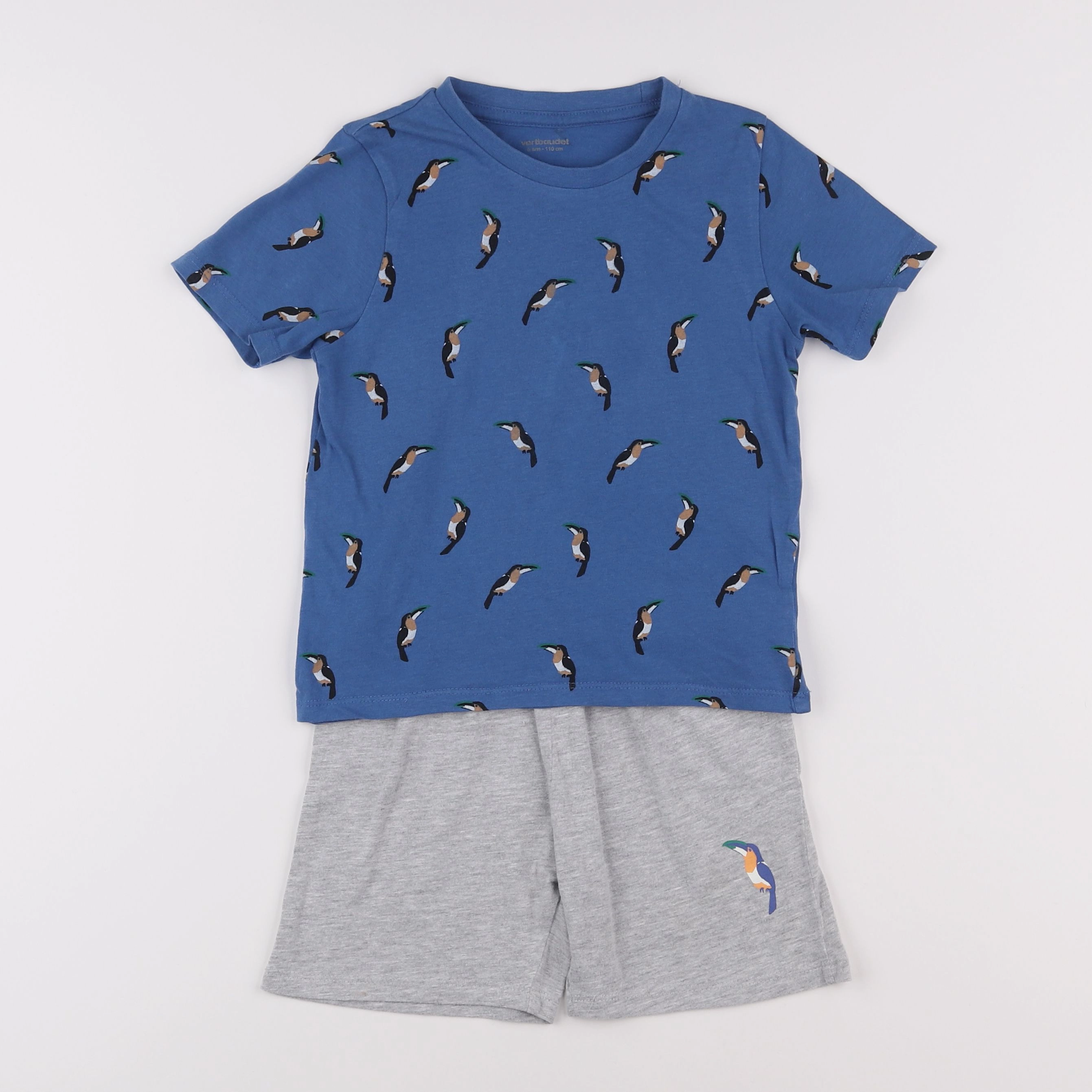 Vertbaudet - pyjama coton bleu - 5 ans