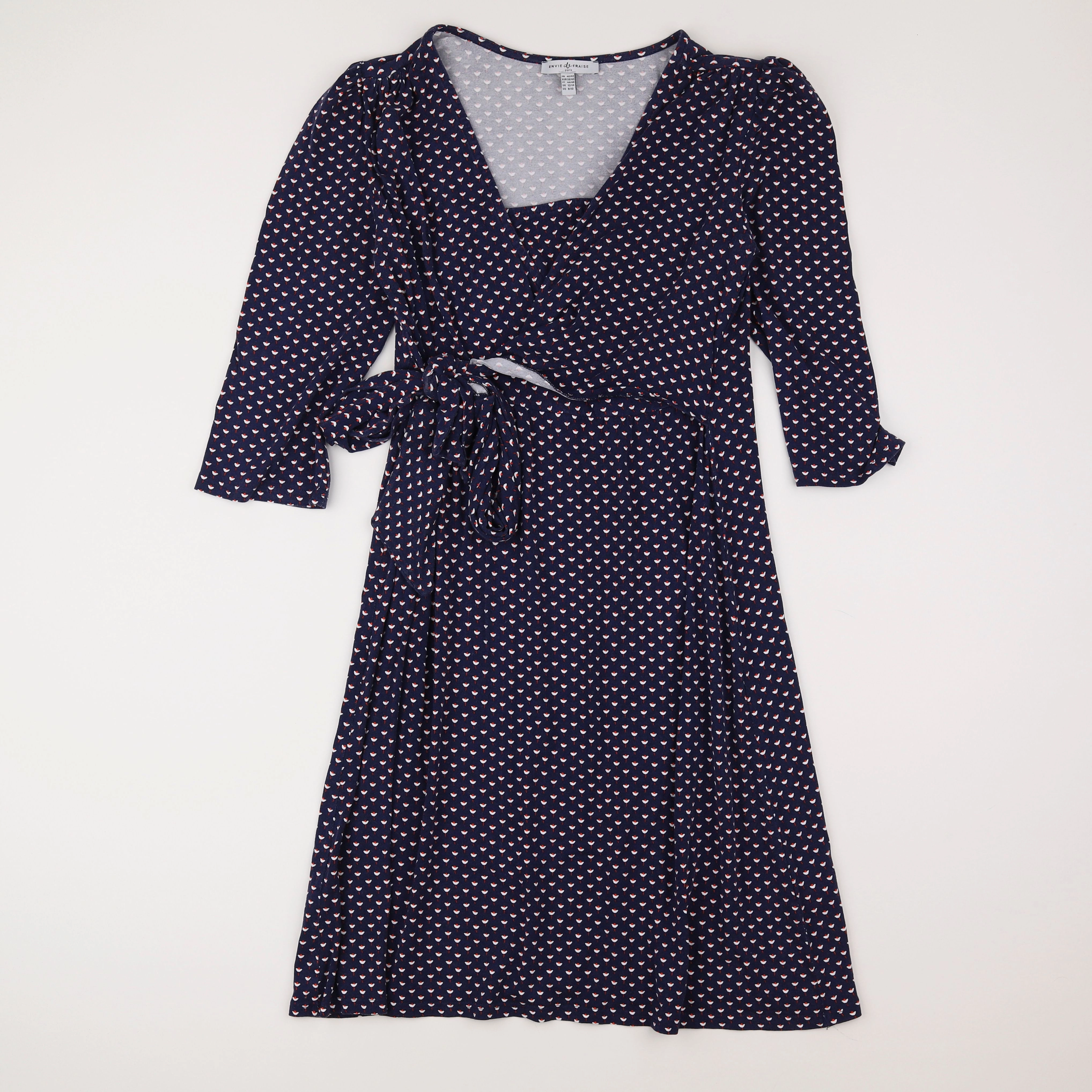 Envie de fraise - robe grossesse bleu, rouge - 40 à 42
