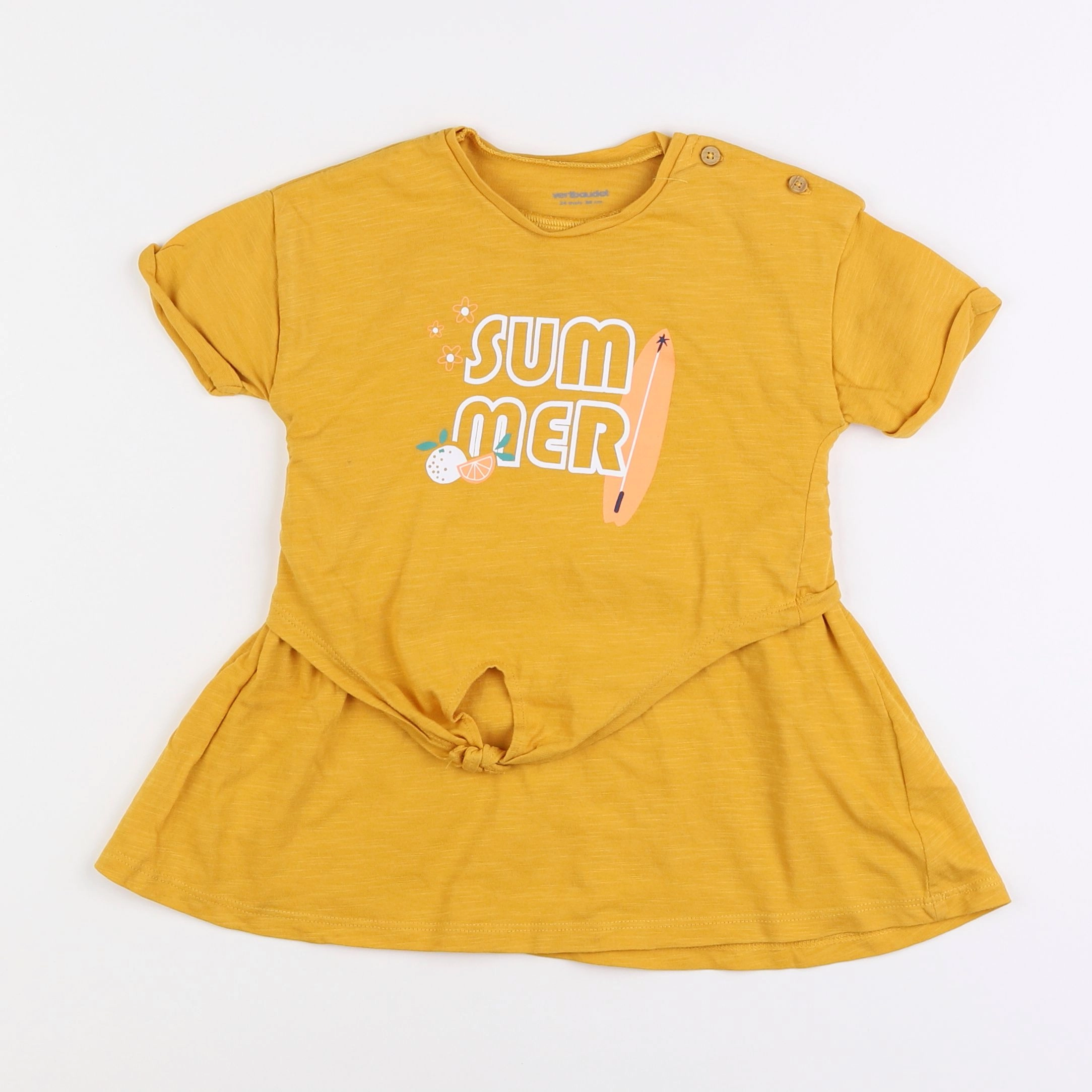 Vertbaudet - robe jaune - 2 ans