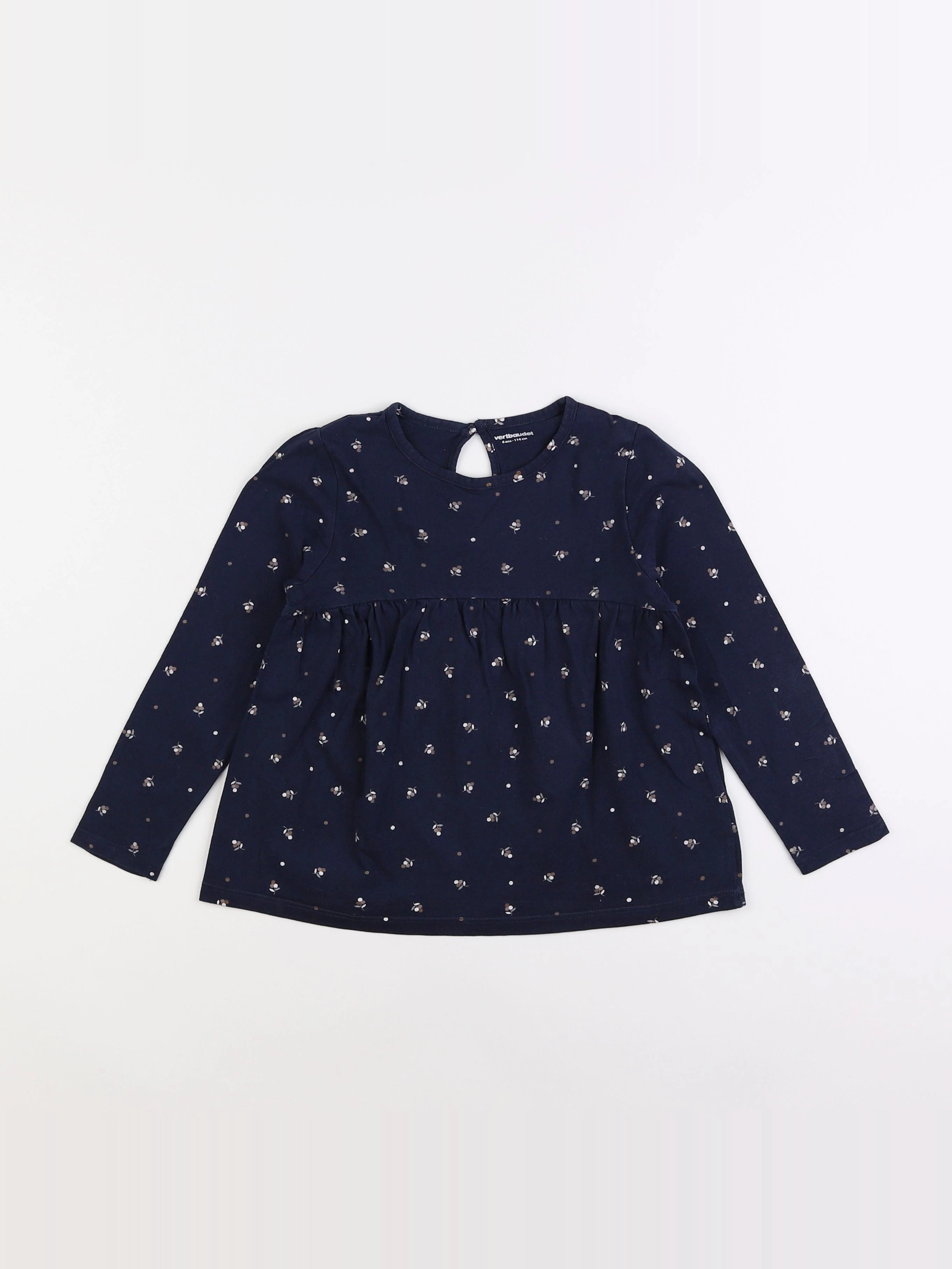 Vertbaudet - tee-shirt bleu - 6 ans