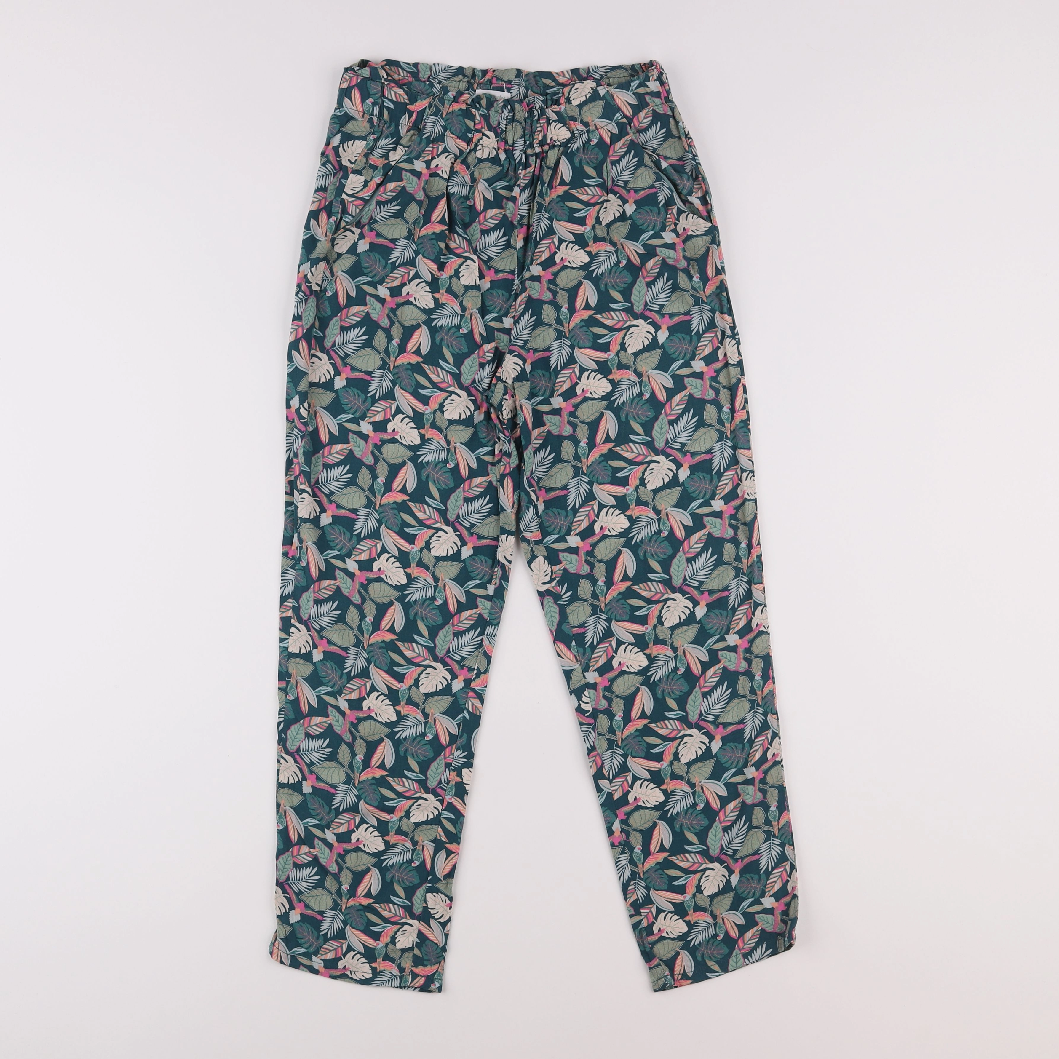 Vertbaudet - pantalon vert - 10 ans