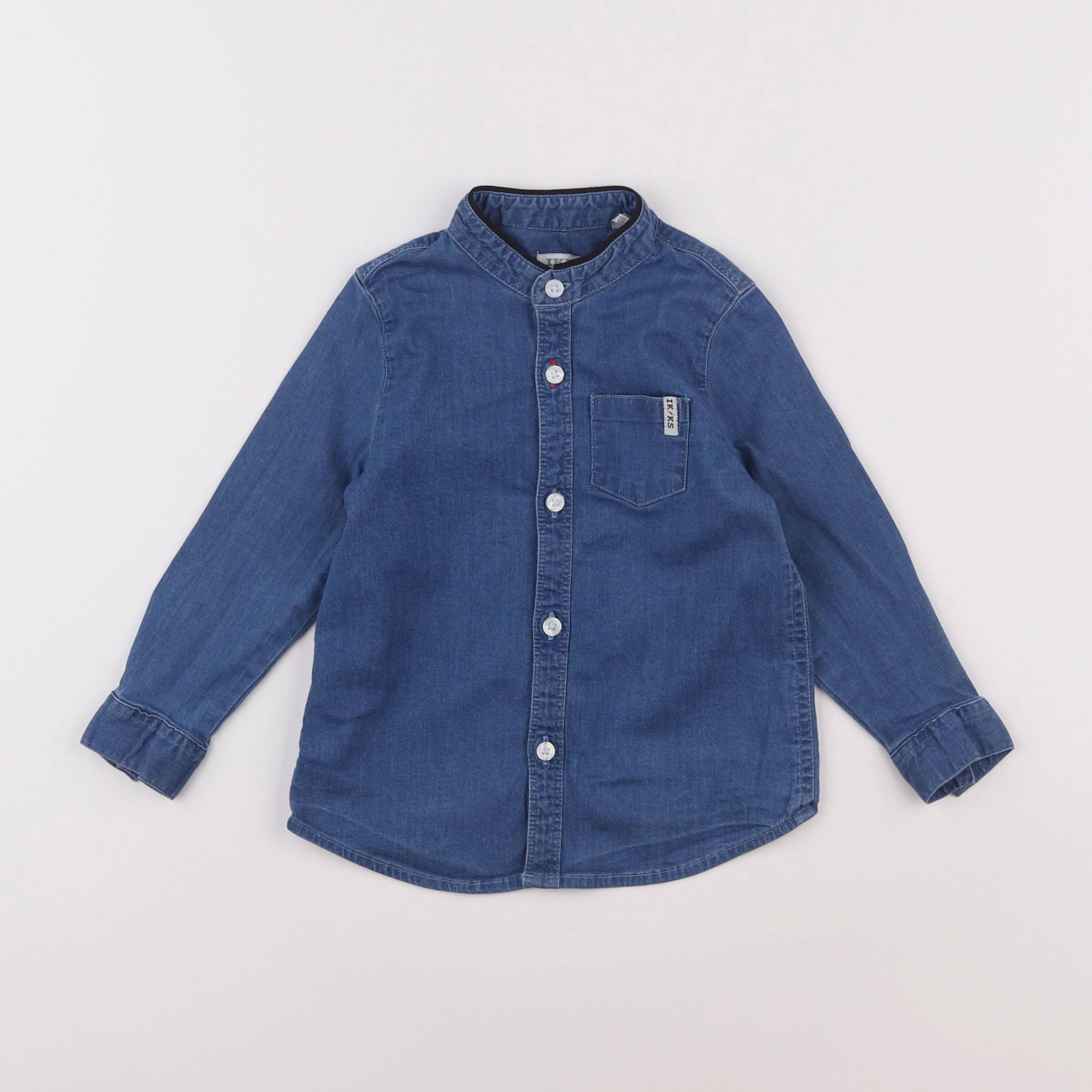 IKKS - chemise imprimé au dos bleu - 18 mois