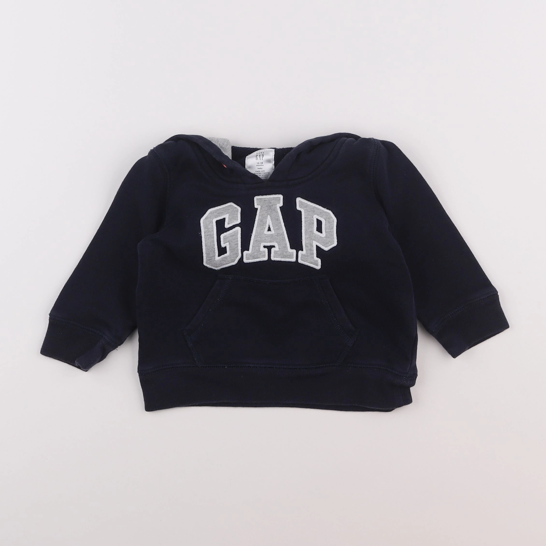 GAP - sweat bleu - 12/18 mois