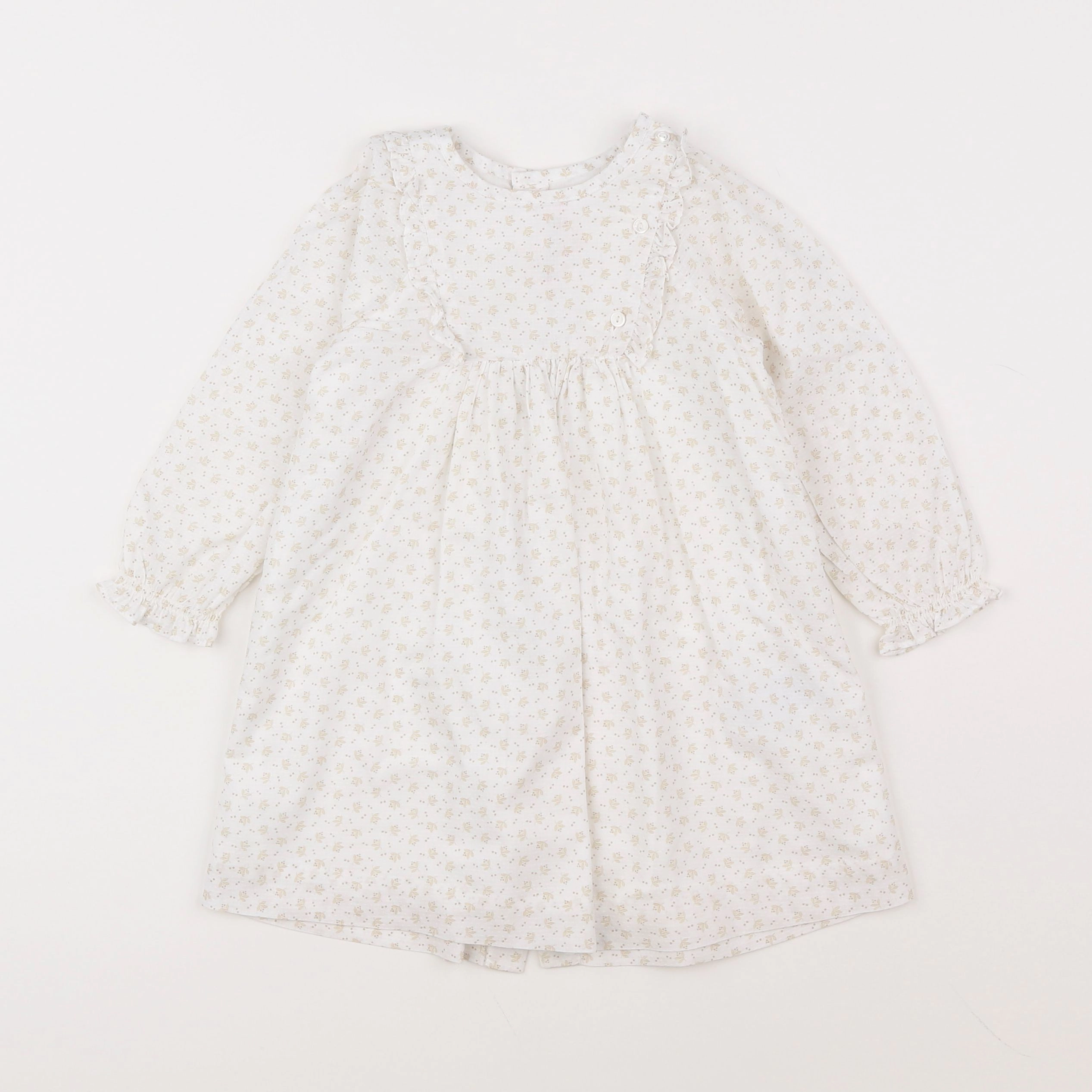 Bonpoint - chemise de nuit coton blanc - 2 ans