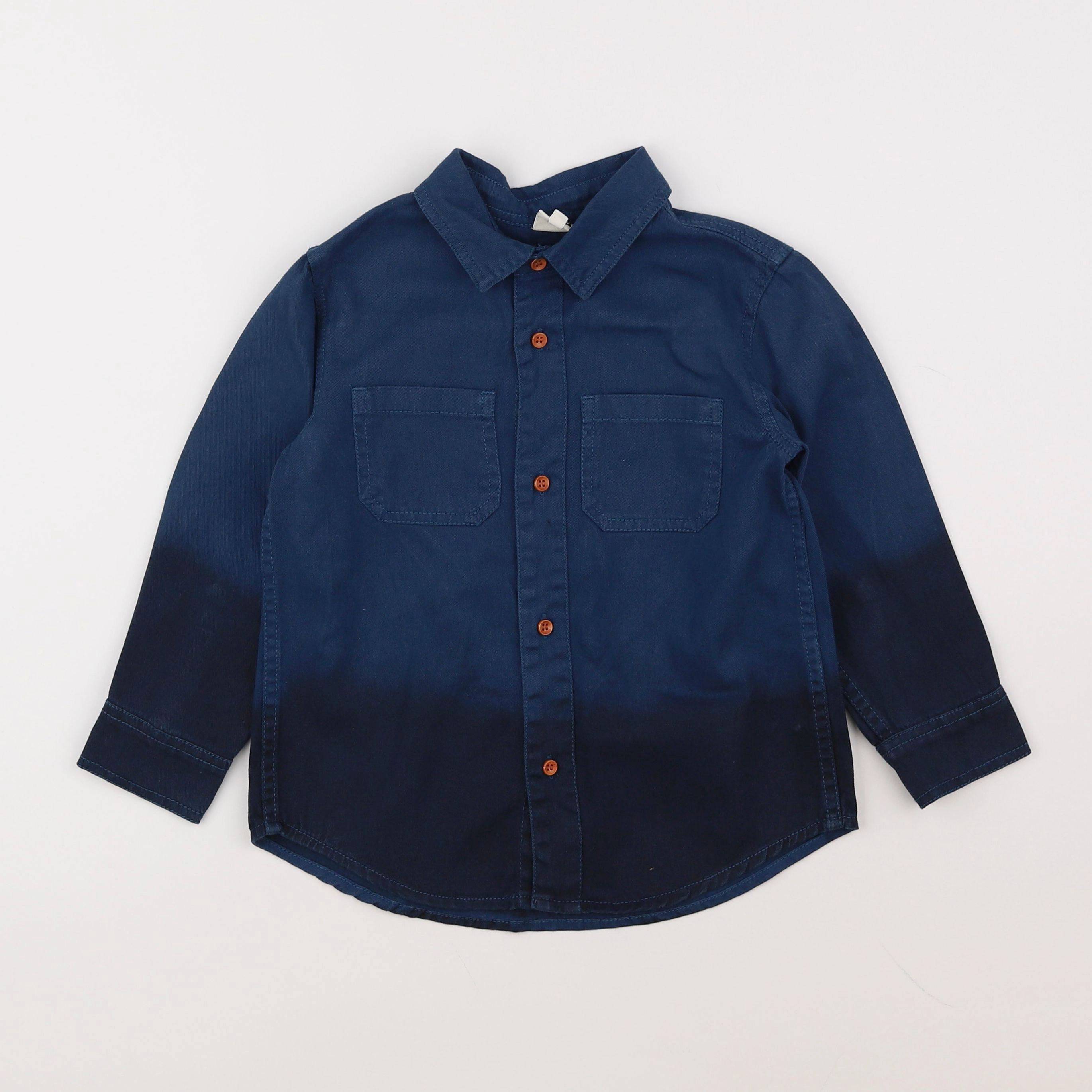 Bonton - chemise bleu - 4 ans