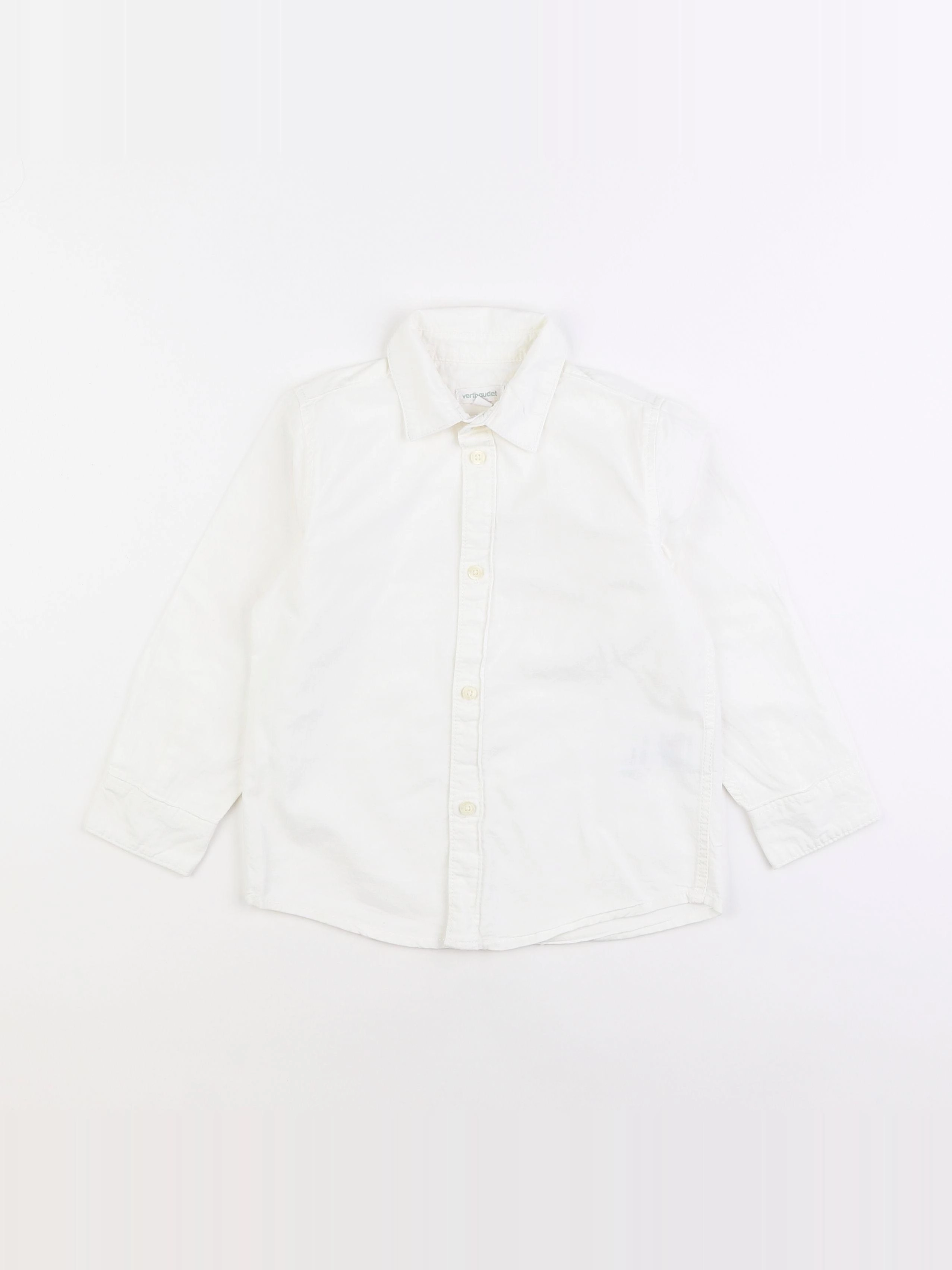 Vertbaudet - chemise blanc - 4 ans