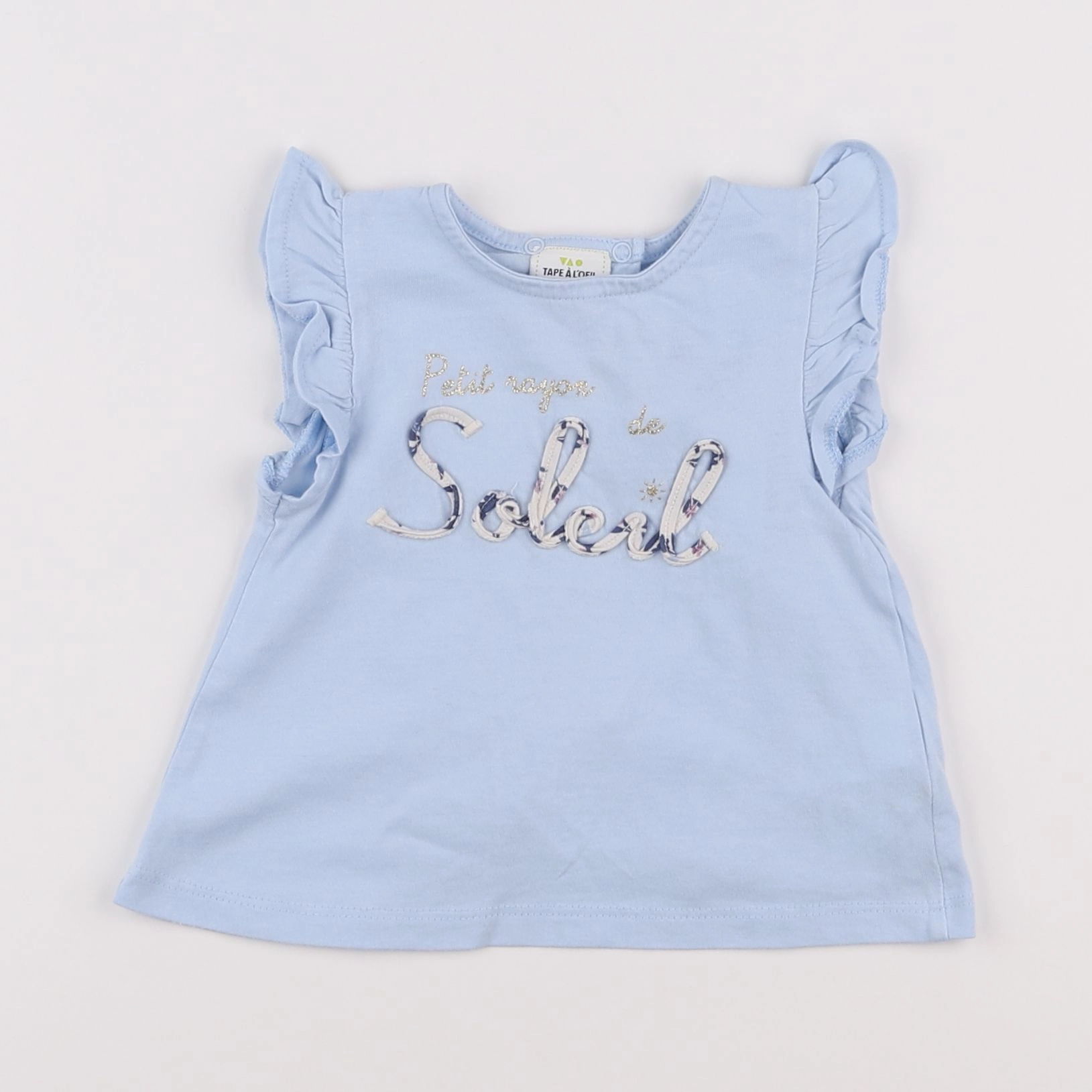 Tape à l'oeil - tee-shirt bleu - 9 mois