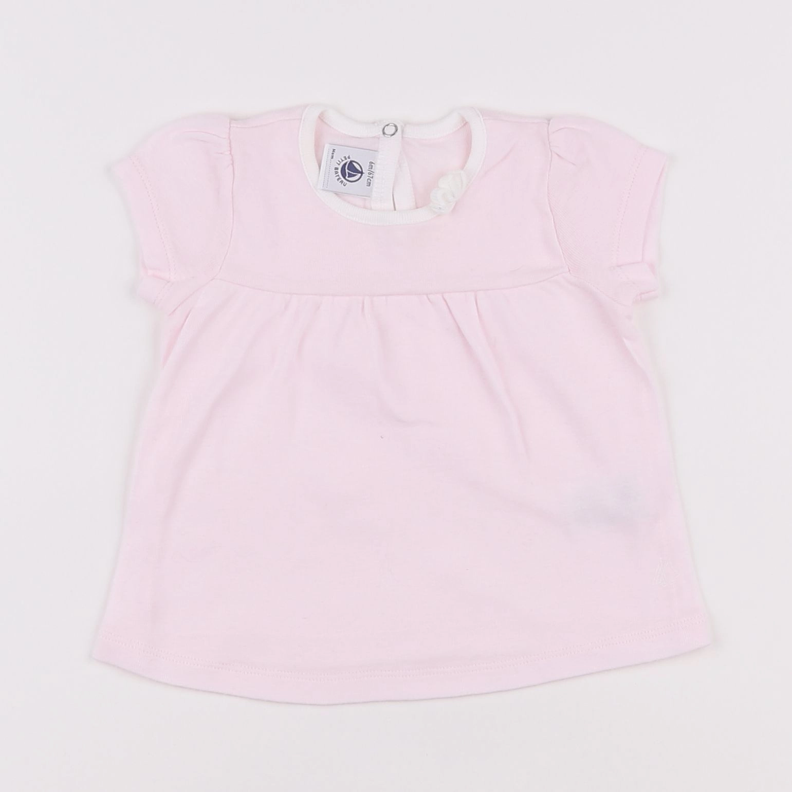 Petit Bateau - tee-shirt rose - 6 mois