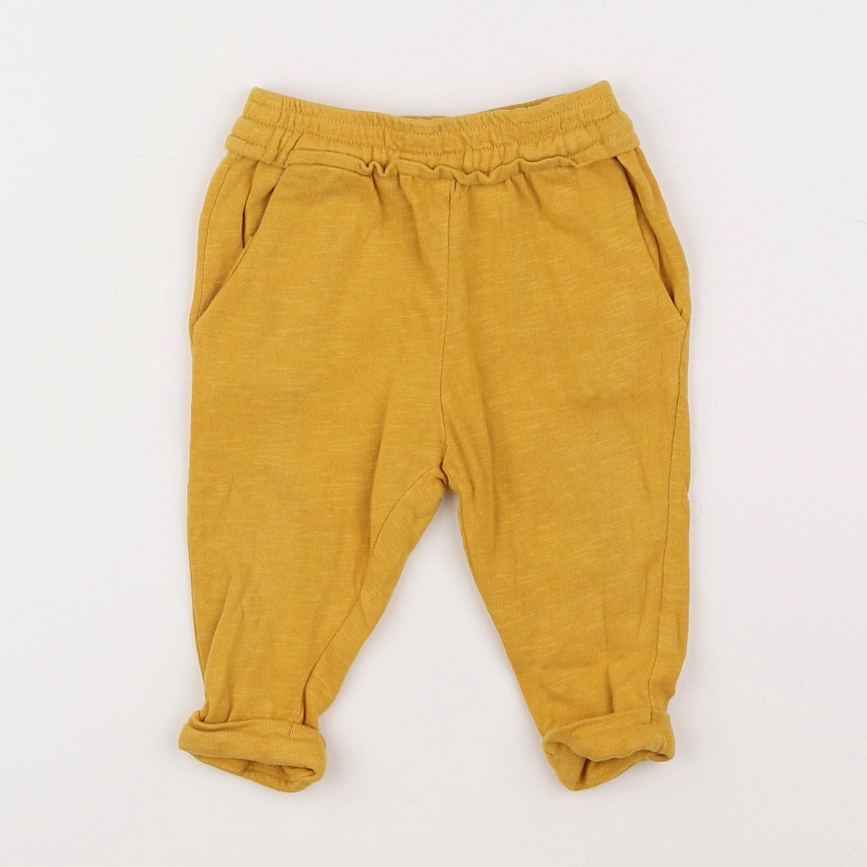 Vertbaudet - pantalon jaune - 9 mois