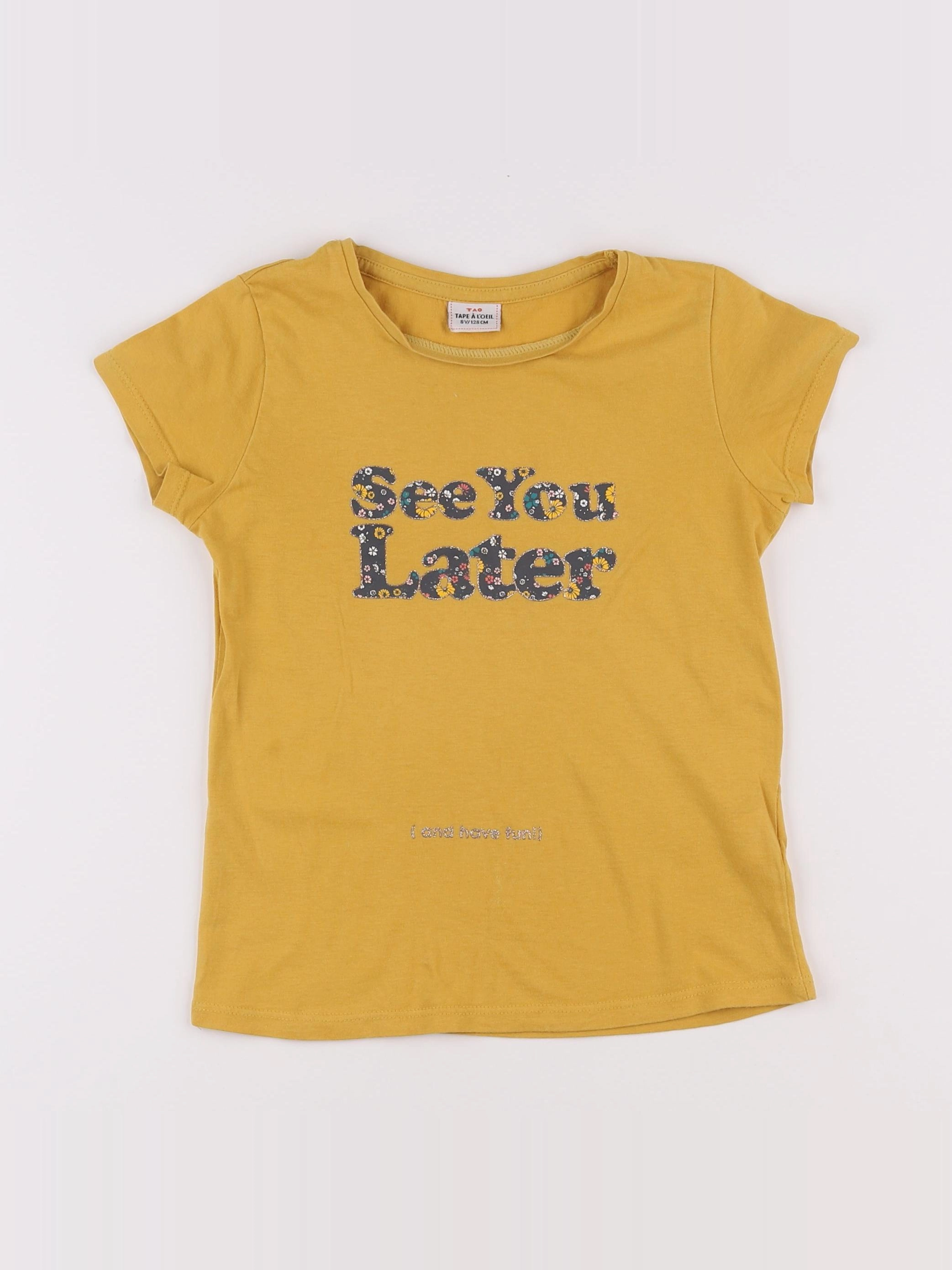 Tape à l'oeil - tee-shirt jaune - 8 ans