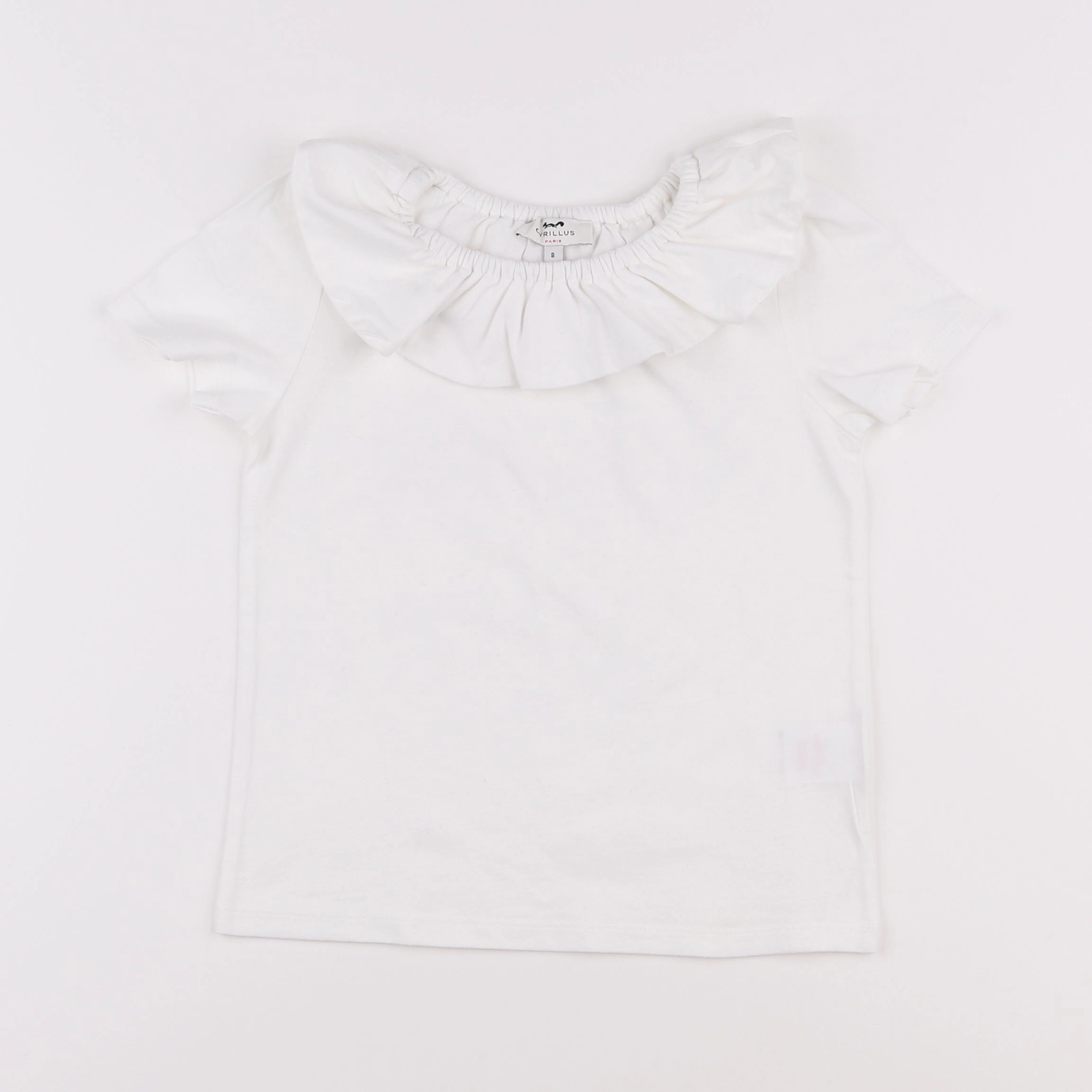 Cyrillus - tee-shirt blanc - 8 ans