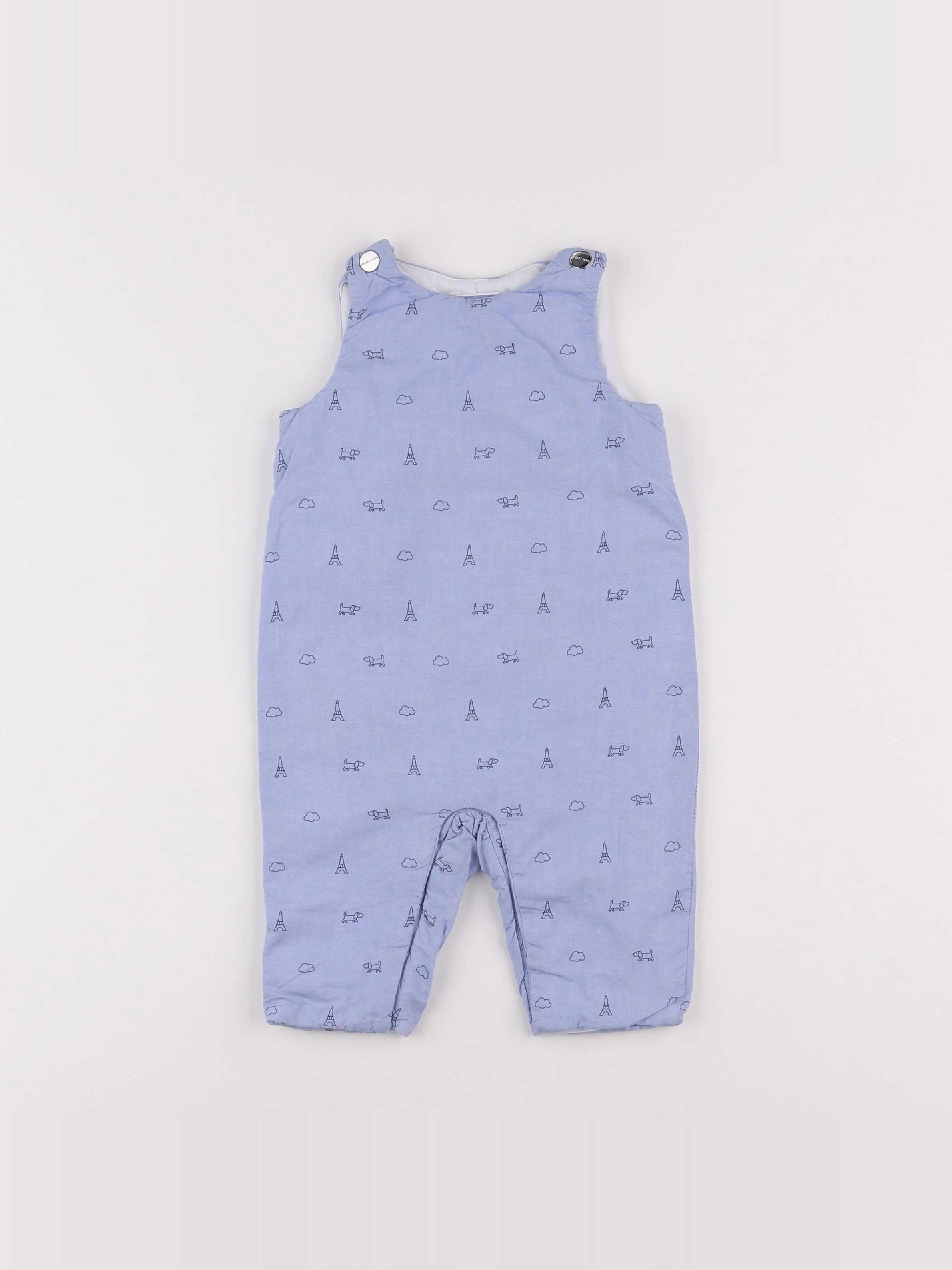 Jacadi - salopette bleu - 6 mois