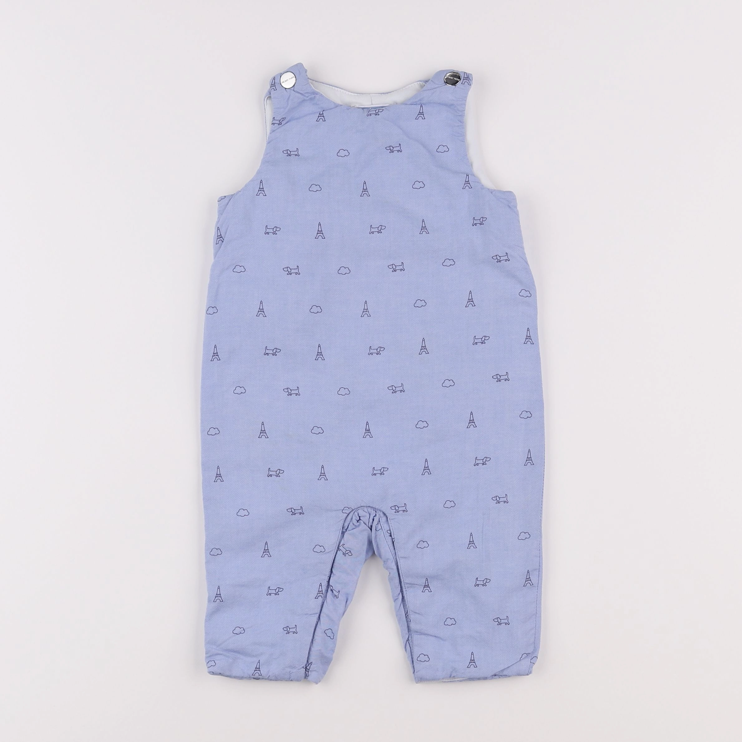 Jacadi - salopette bleu - 6 mois