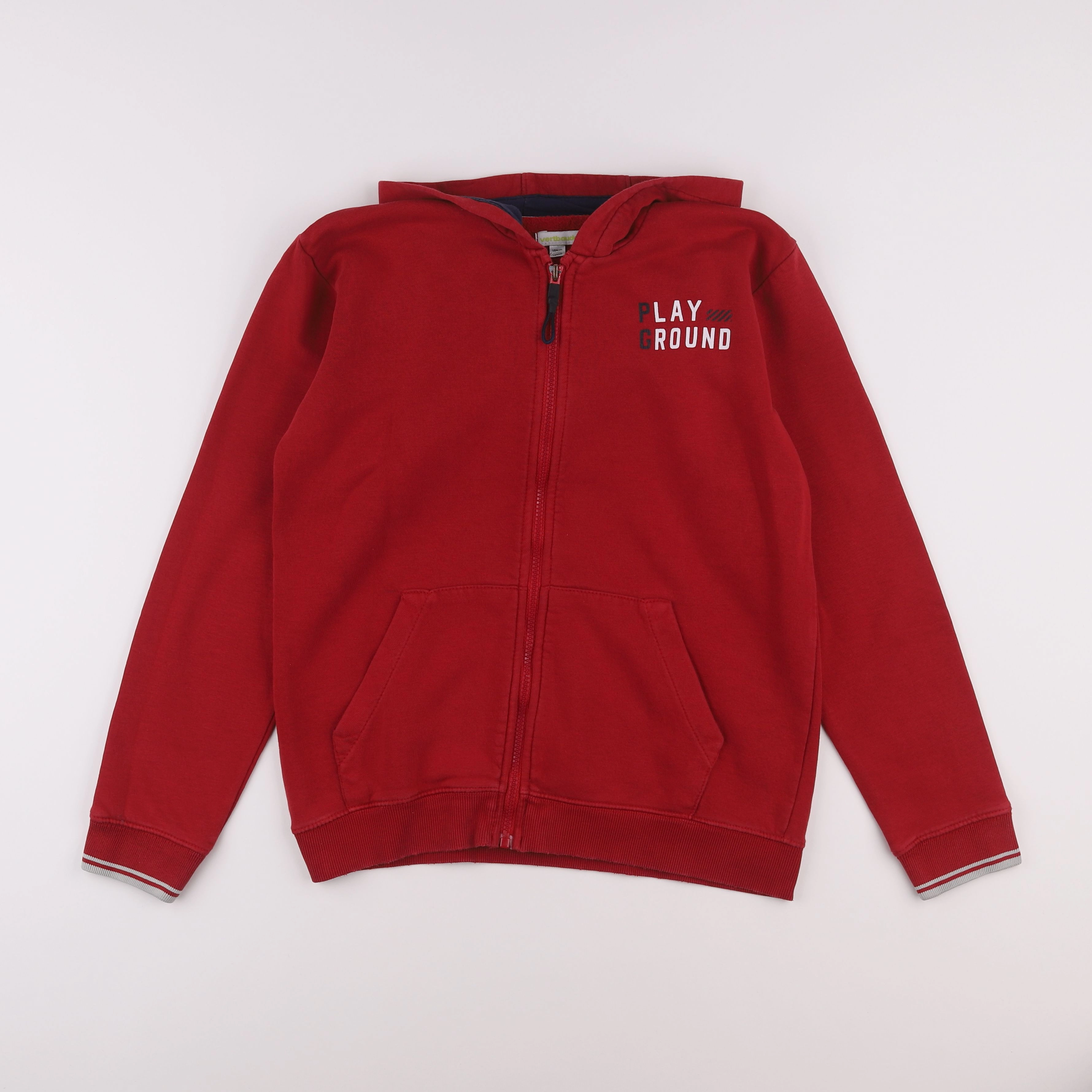 Vertbaudet - sweat rouge - 14 ans