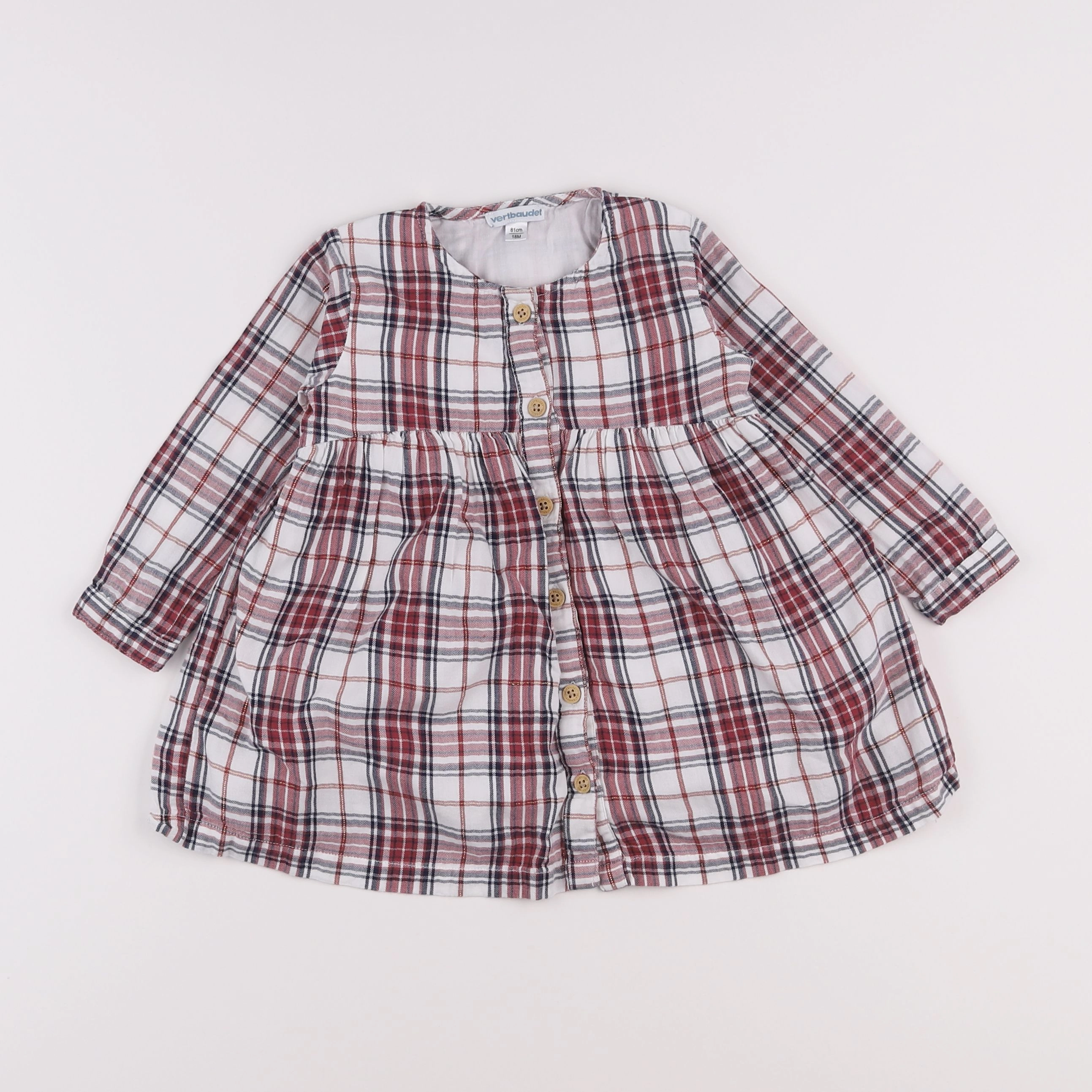 Vertbaudet - robe multicolore - 18 mois