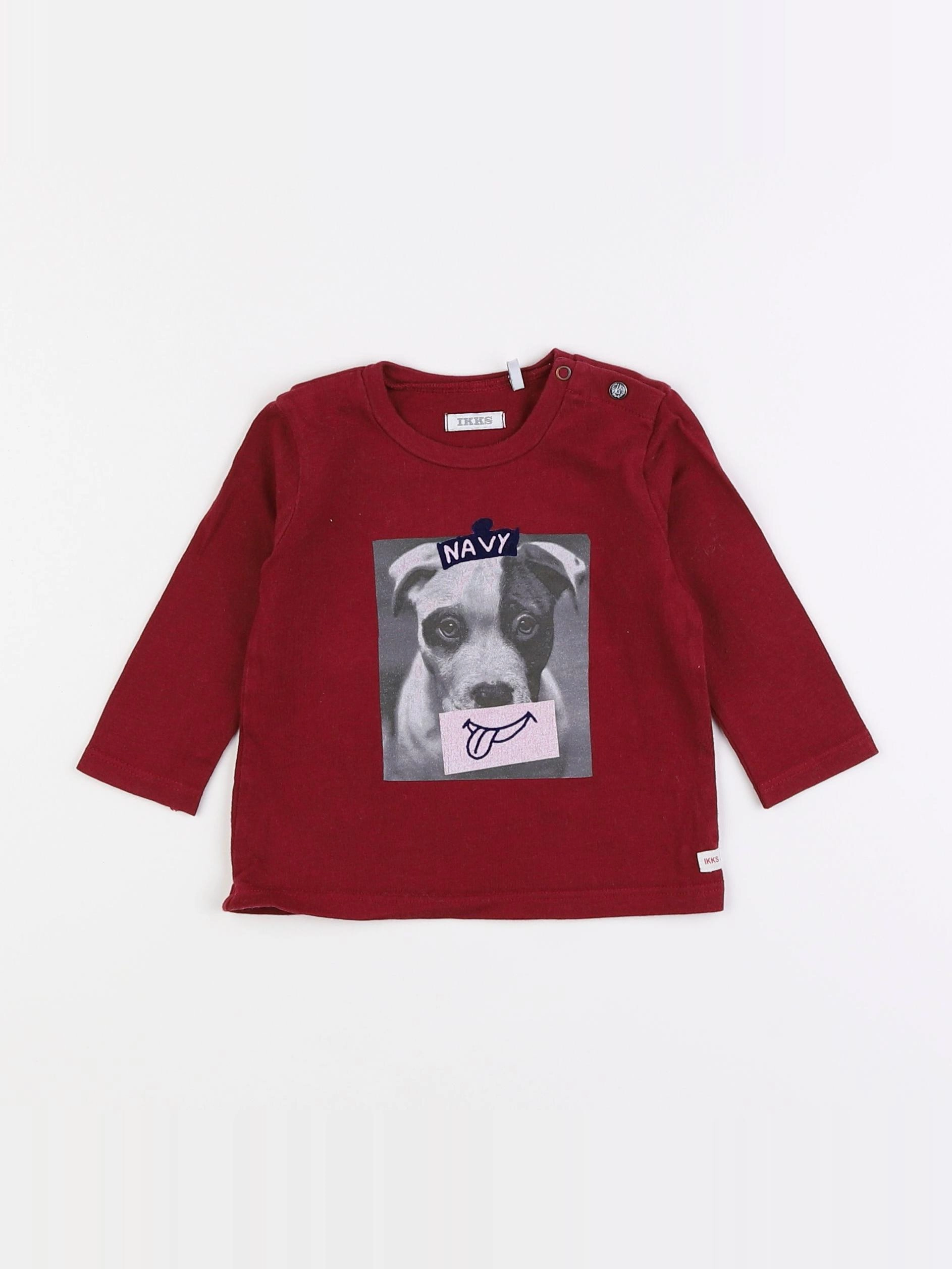 IKKS - tee-shirt rouge - 6 mois