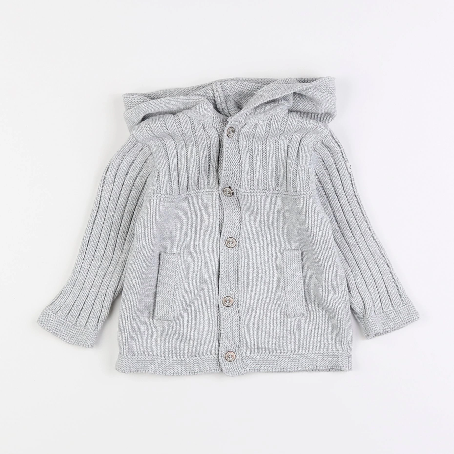 Jacadi - gilet gris - 12 mois