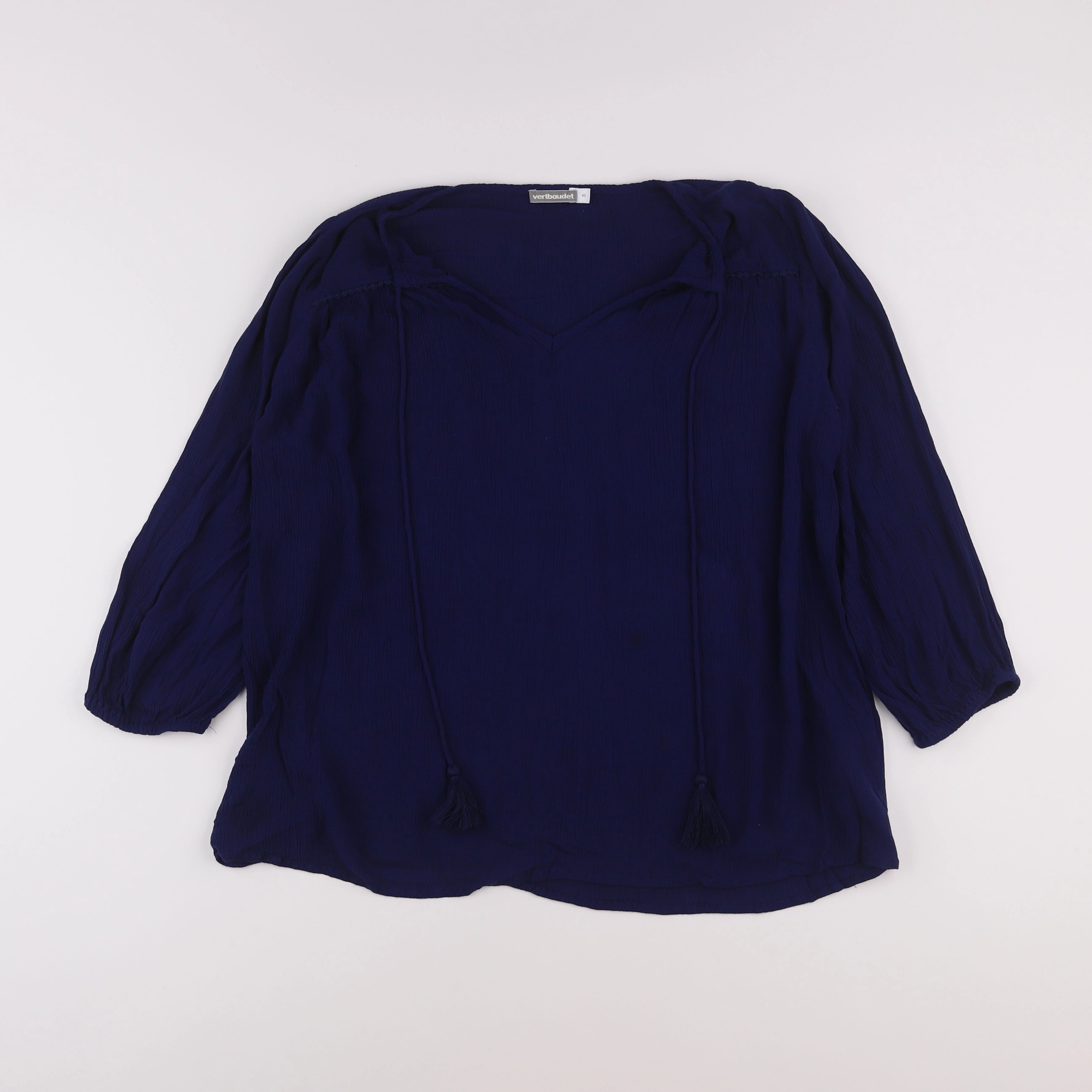 Vertbaudet - blouse allaitement, grossesse bleu - 40
