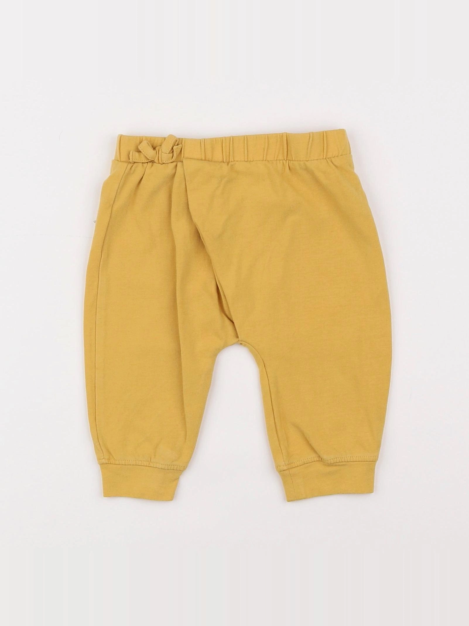Vertbaudet - pantalon jaune - 6 mois
