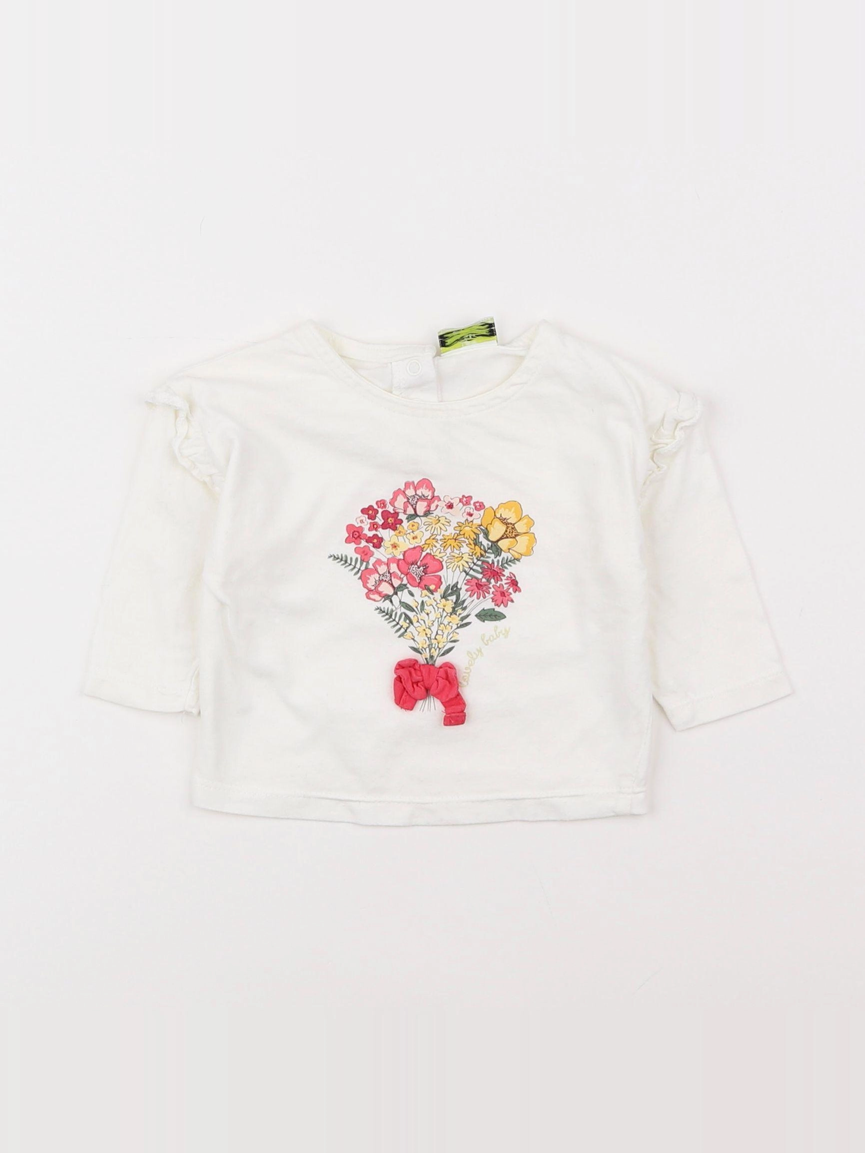 Tape à l'oeil - tee-shirt beige - 3 mois