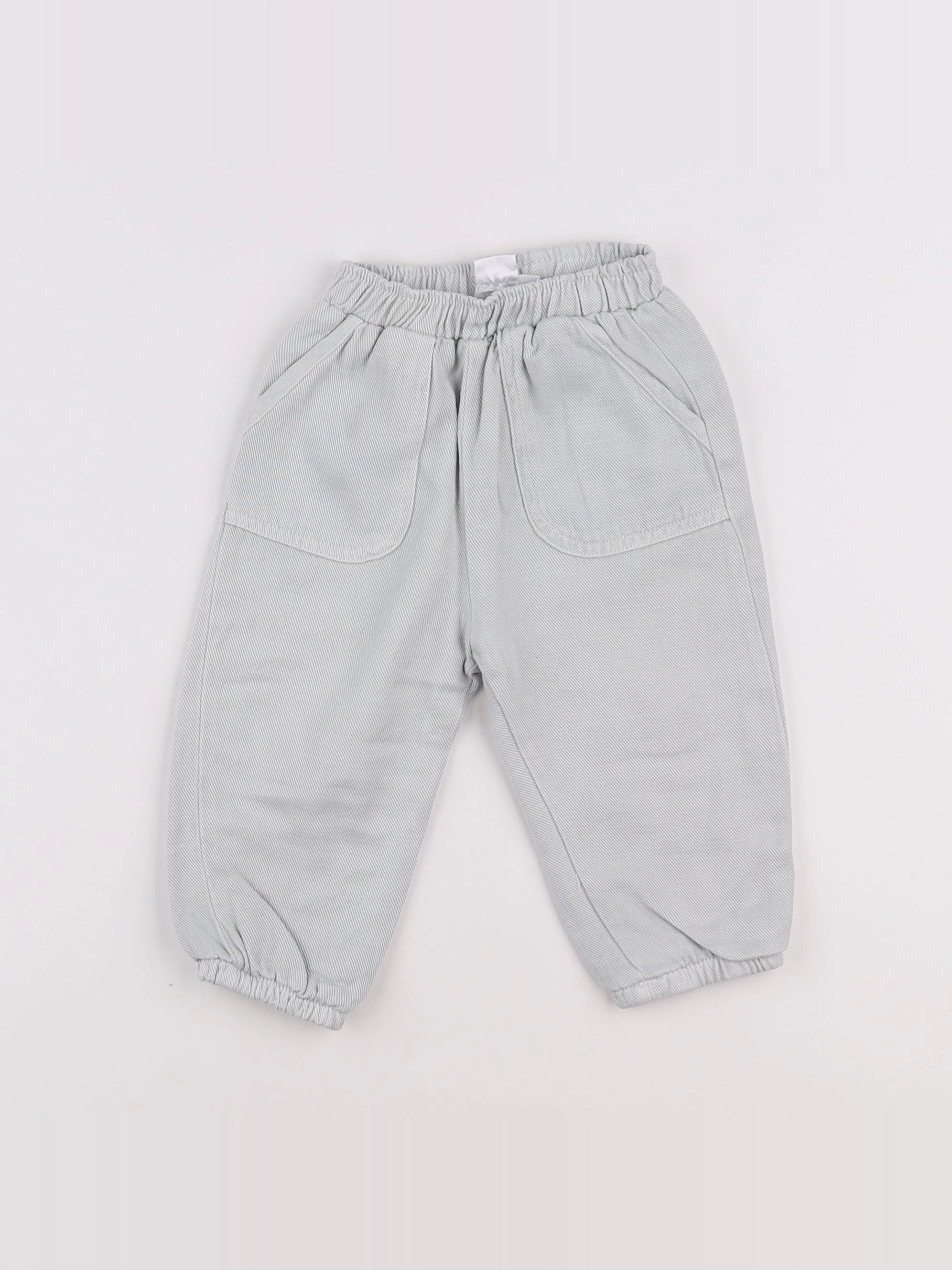 Zara - pantalon gris - 6/9 mois