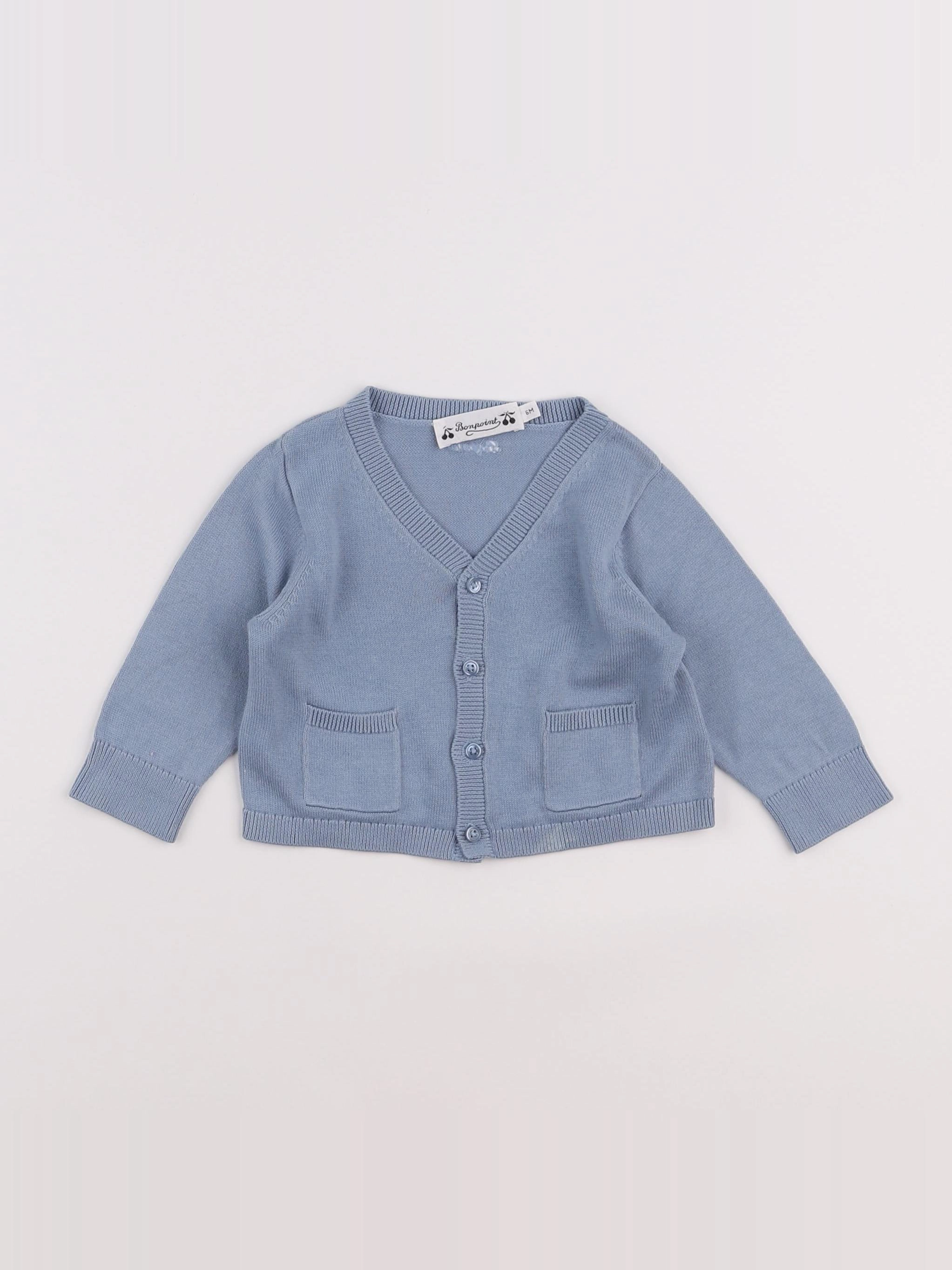 Bonpoint - gilet bleu - 6 mois