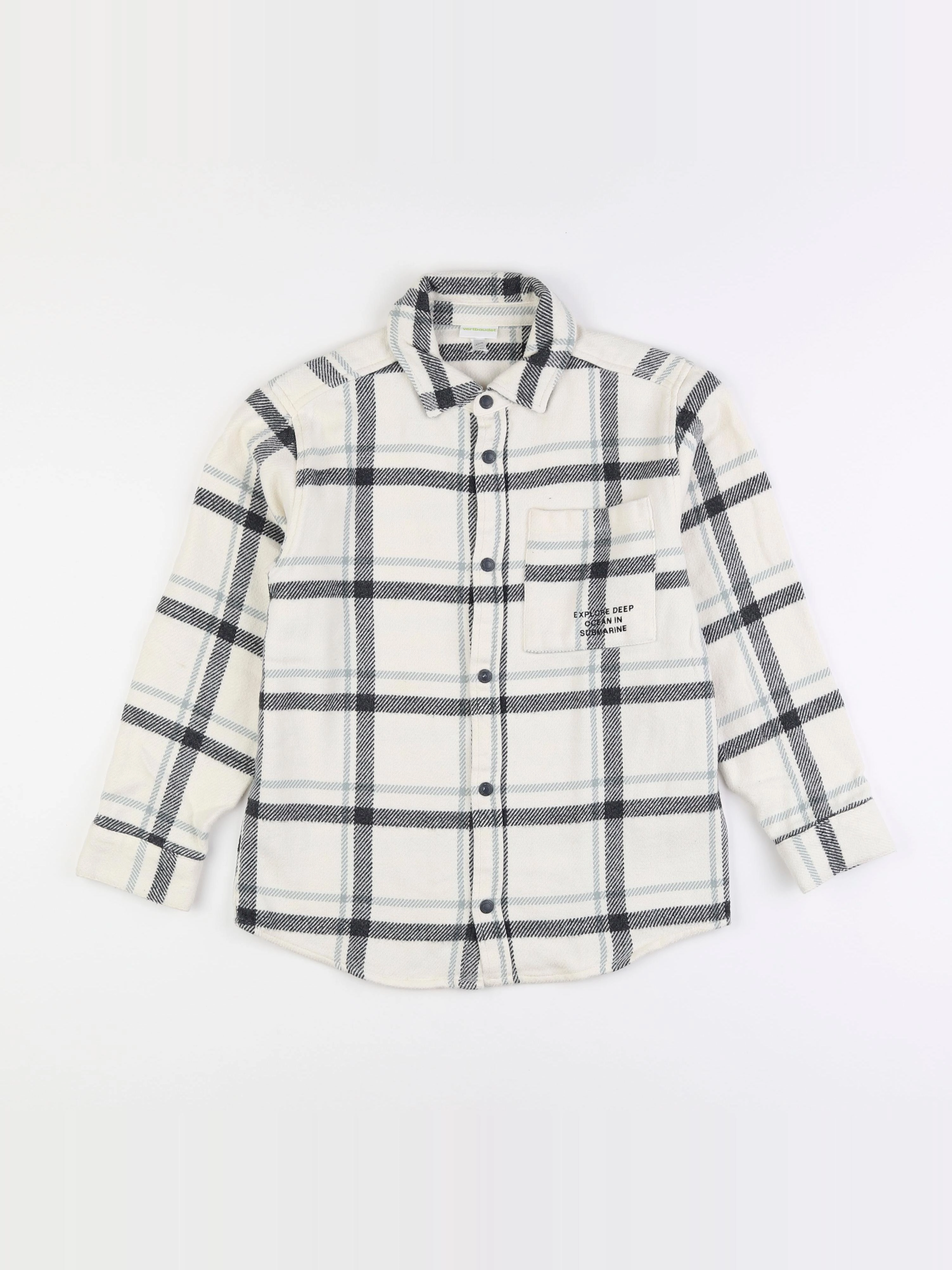 Vertbaudet - chemise beige - 12 ans